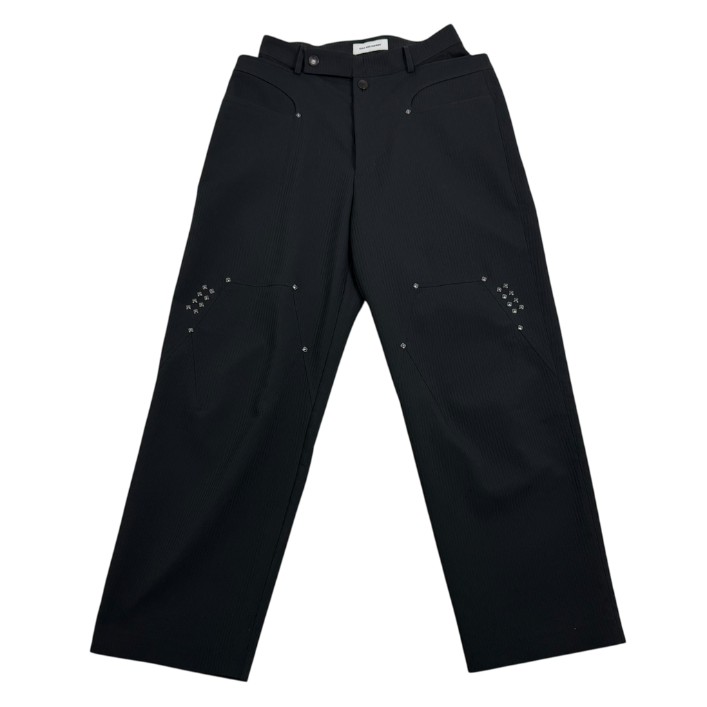 Kiko Kostadinov AW22 Antharas Wide Trousers Black (Fits M-L)
