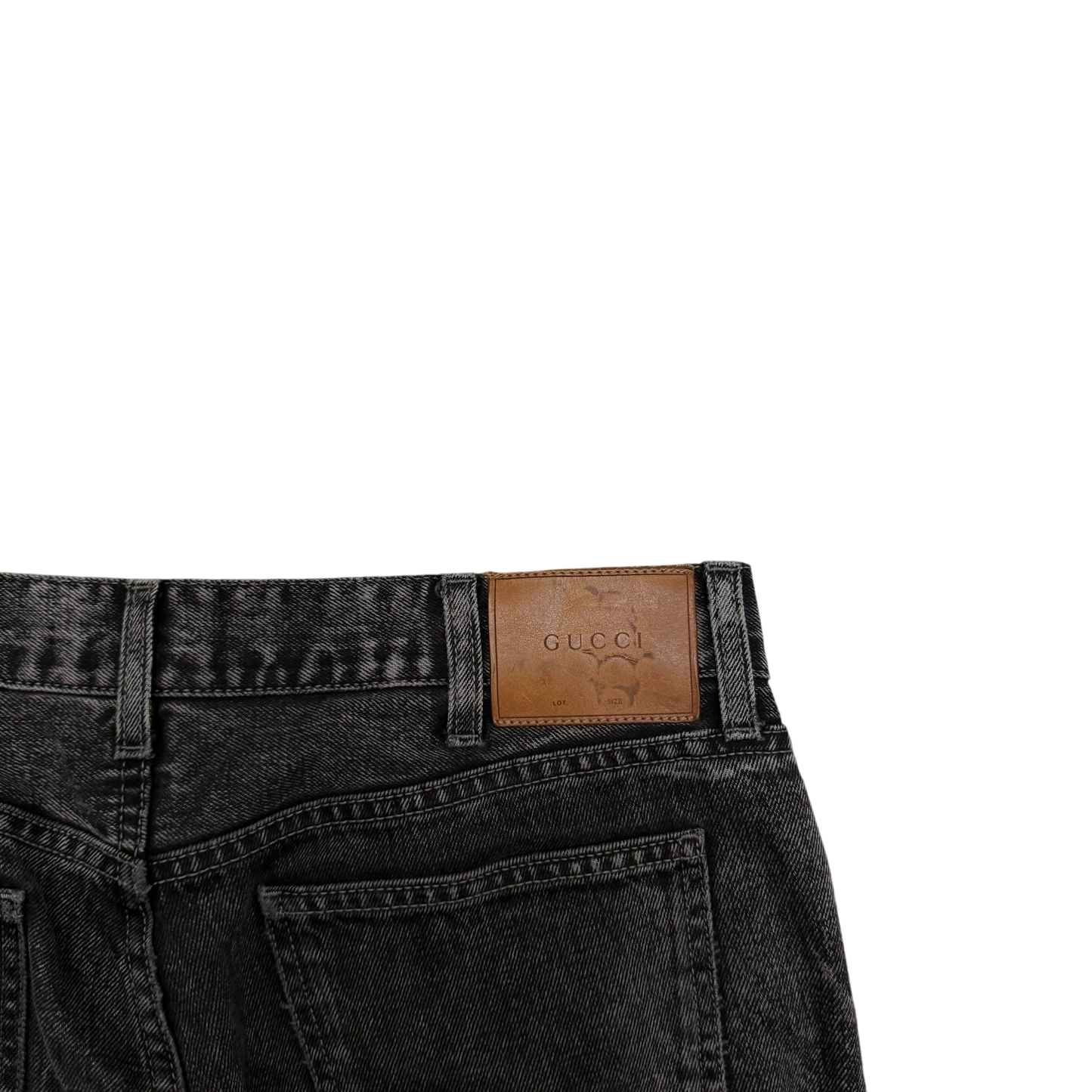 Gucci Washed Black Slim Fit Jeans (Size 32”)