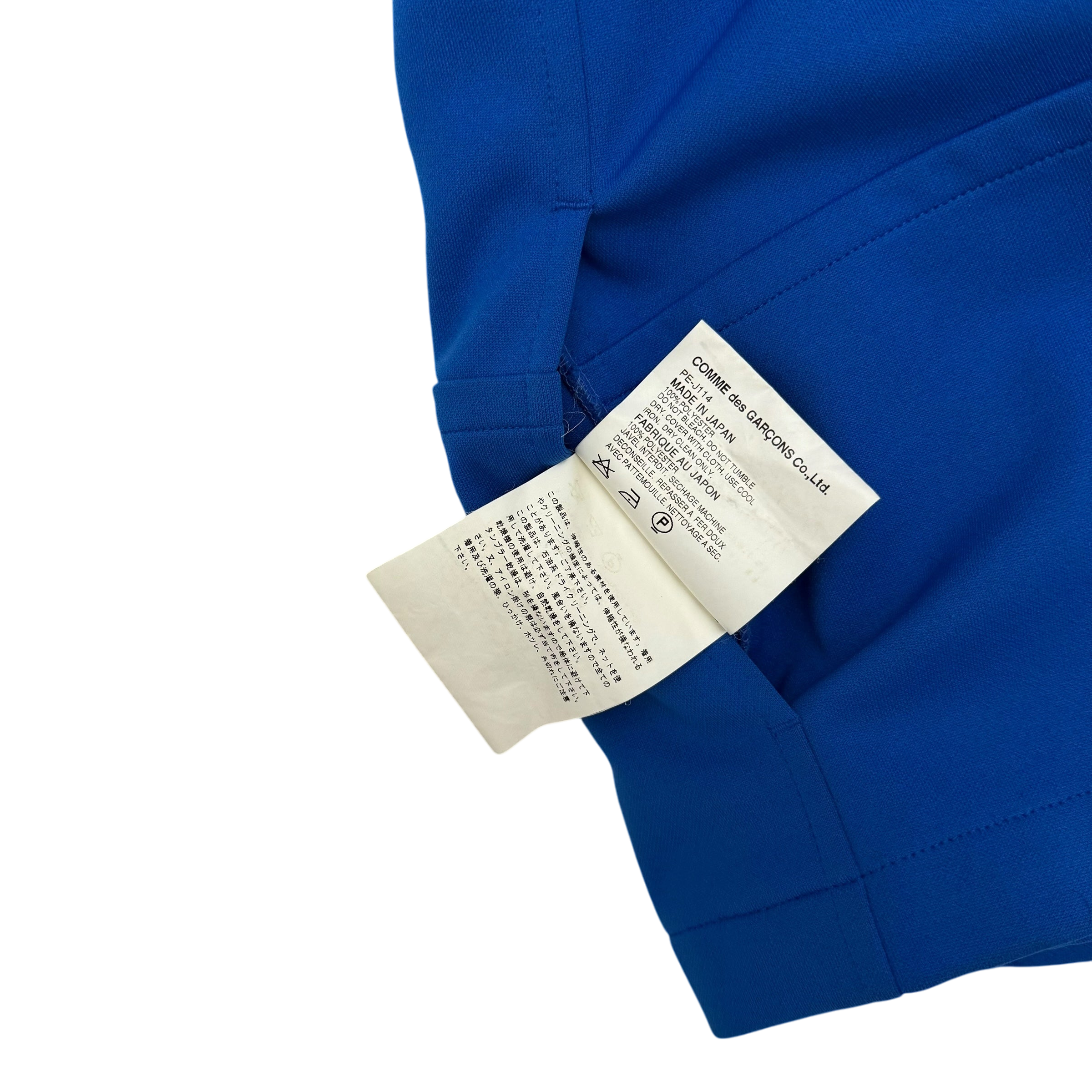 Comme des Garçons Homme Plus SS02 (AD2001) Gobelin Zip-Up Blouson Jacket Blue (Fits M)