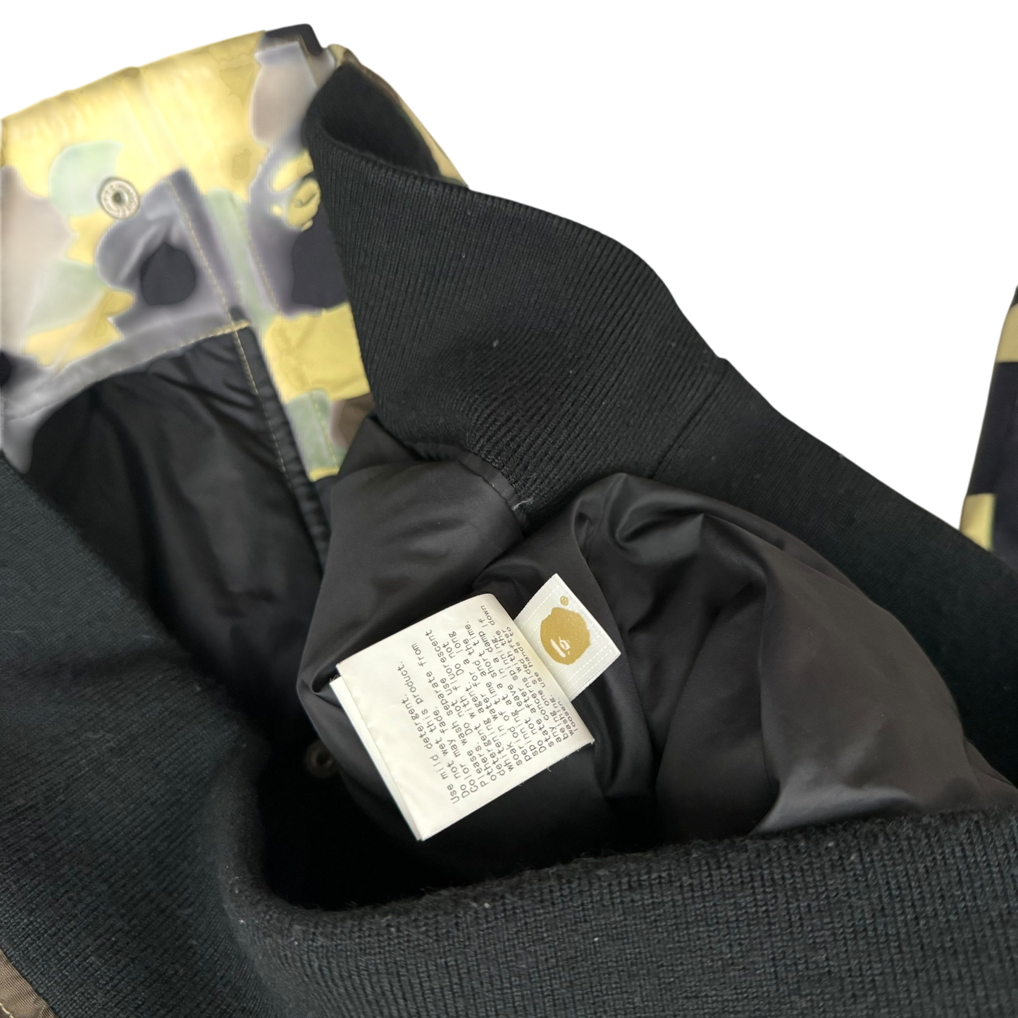 Bape (A Bathing Ape) 1st Camo N-2B Fur-Lined Down Jacket (Size L)