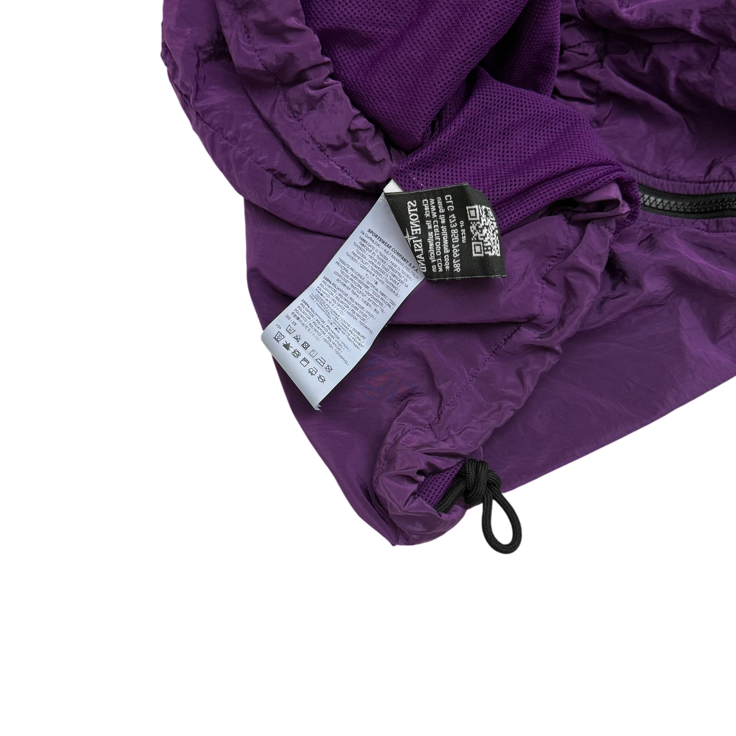 Stone Island 2018 Nylon Metal Smock Jacket Purple (Size XL)