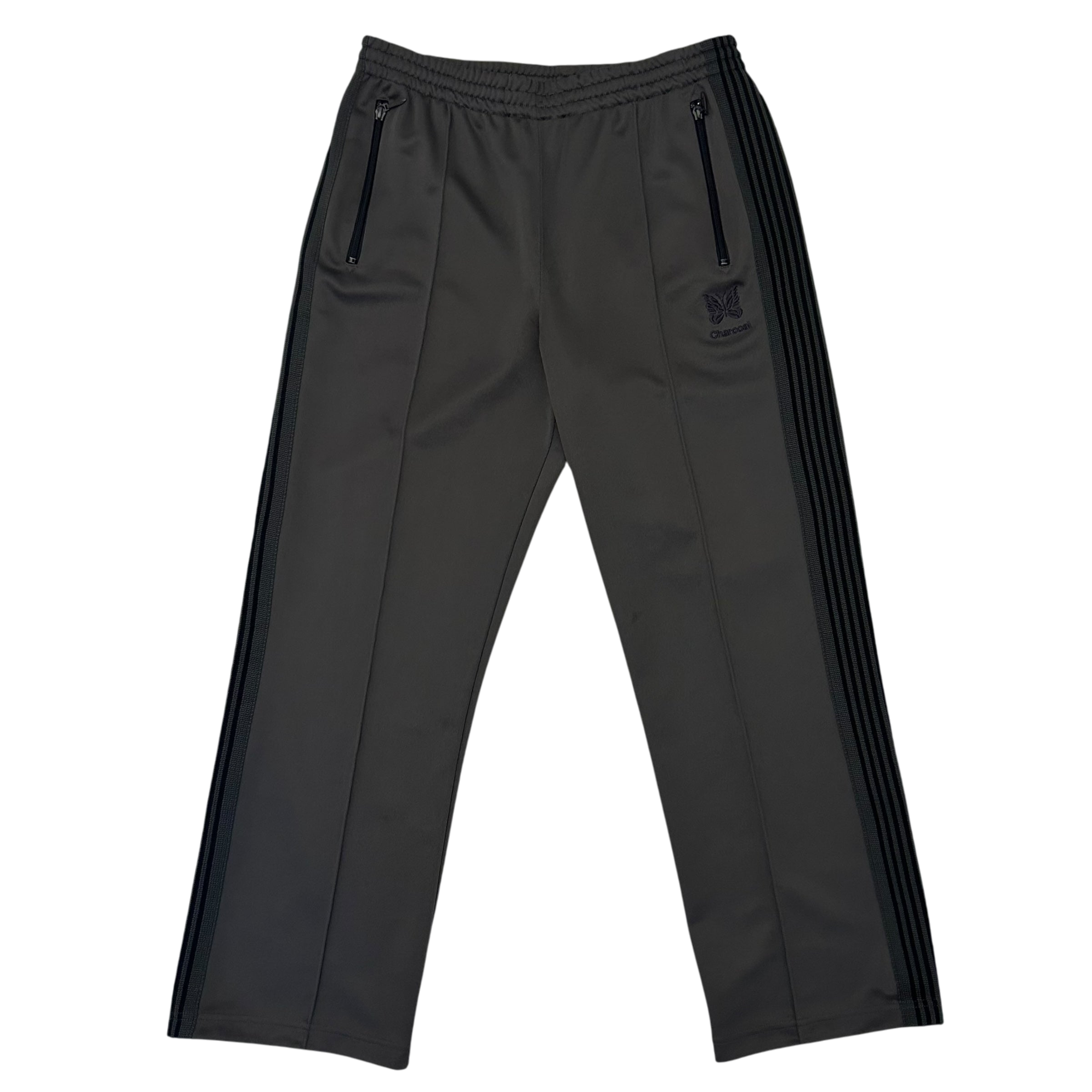 Needles x Charcoal Tokyo Poly Smooth Track Pants Grey (Size M)