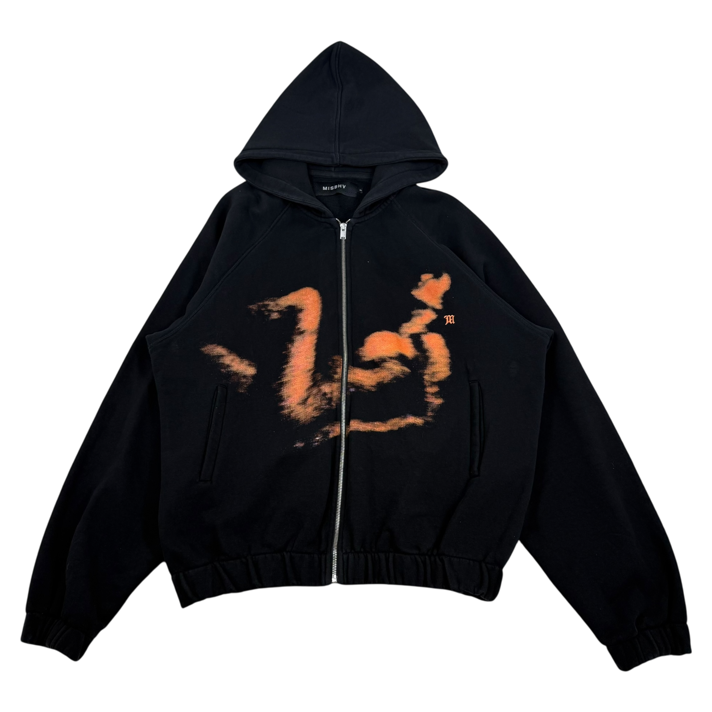 MISBHV Gaspar Zipped Hoodie Black (Size XL)
