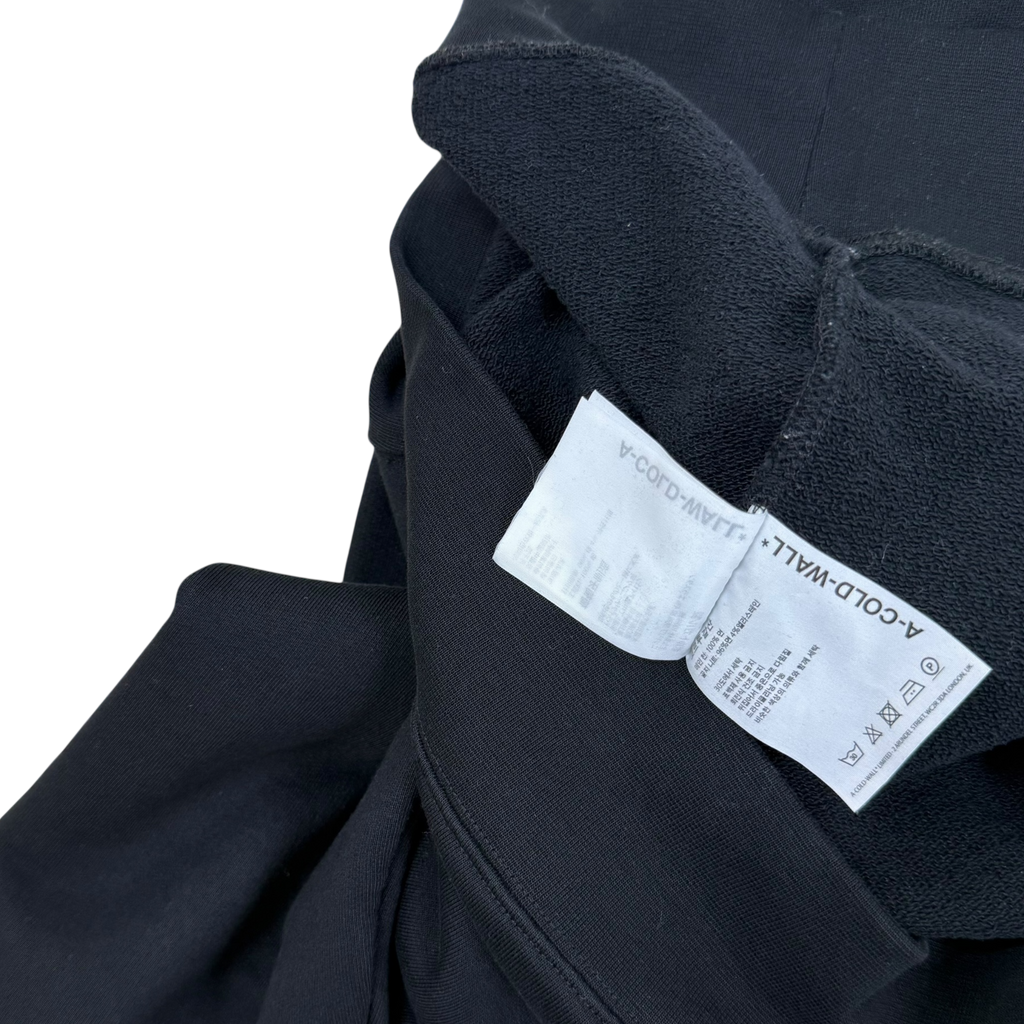 A-COLD-WALL* (ACW) Essential Logo Printed Hoodie Black (Fits M-L)