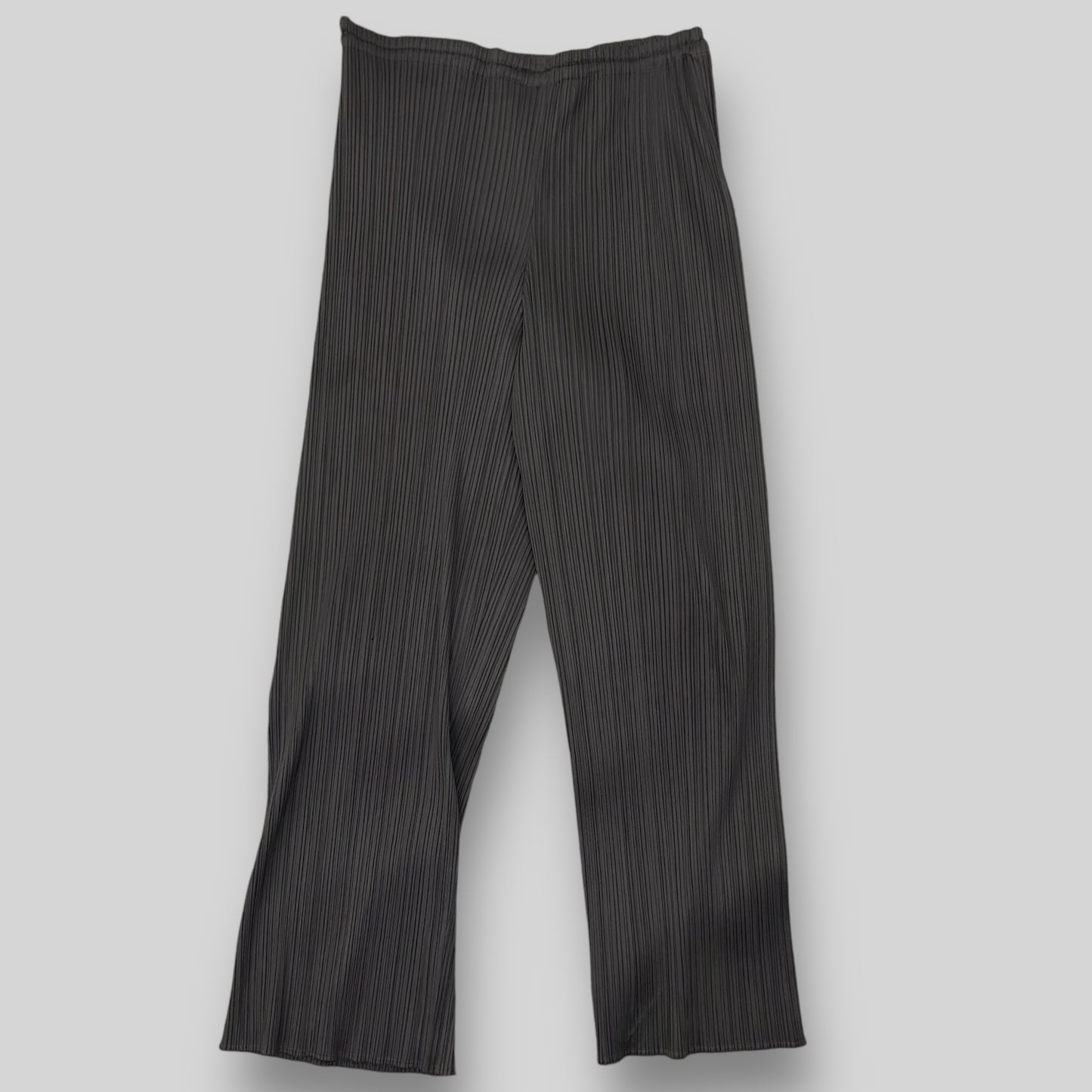 Vintage Issey Miyake Pleats Please Straight Leg Pants Charcoal (Fits 30”)