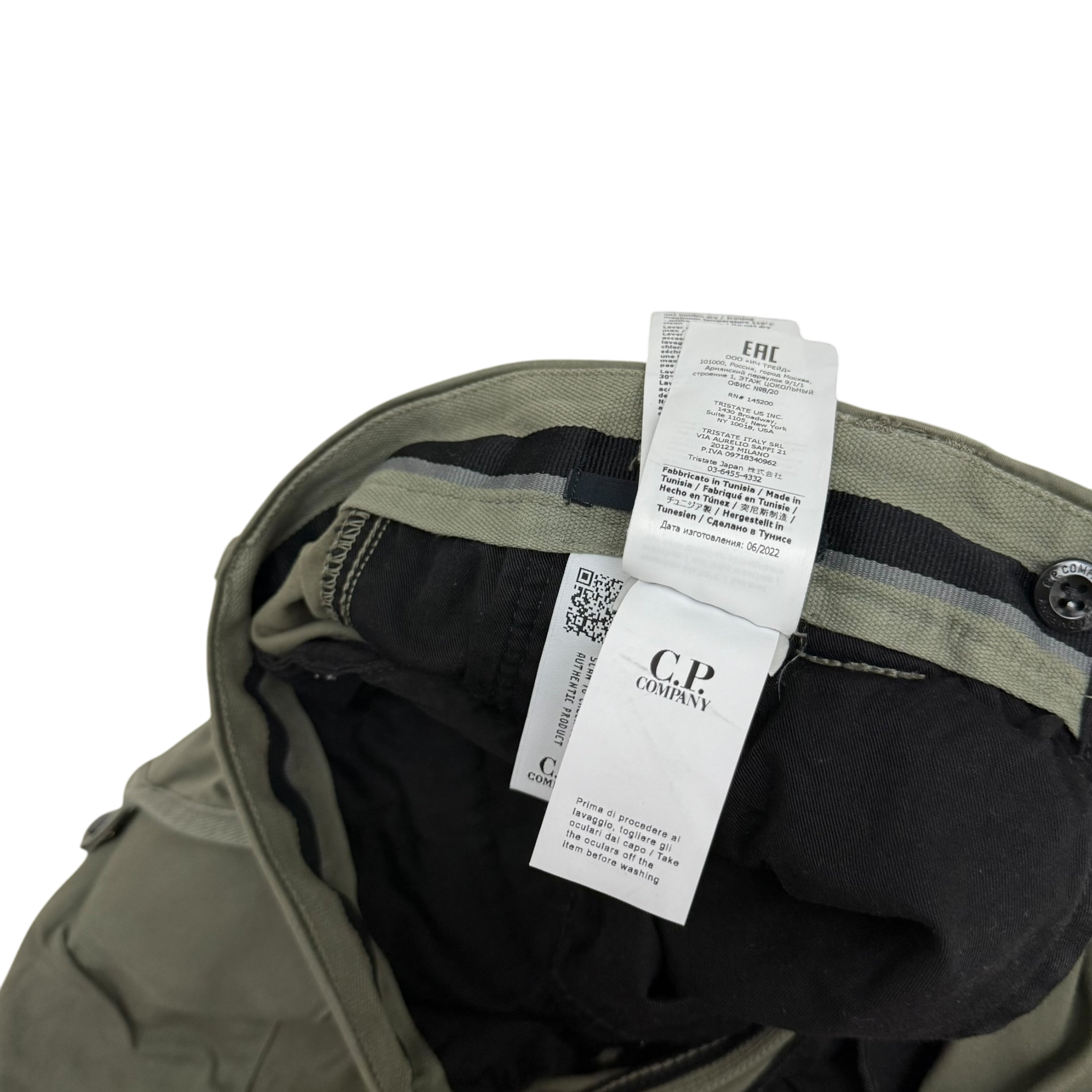 C.P. Company Loose Fit Cargo Trousers Olive Green (Size XL)