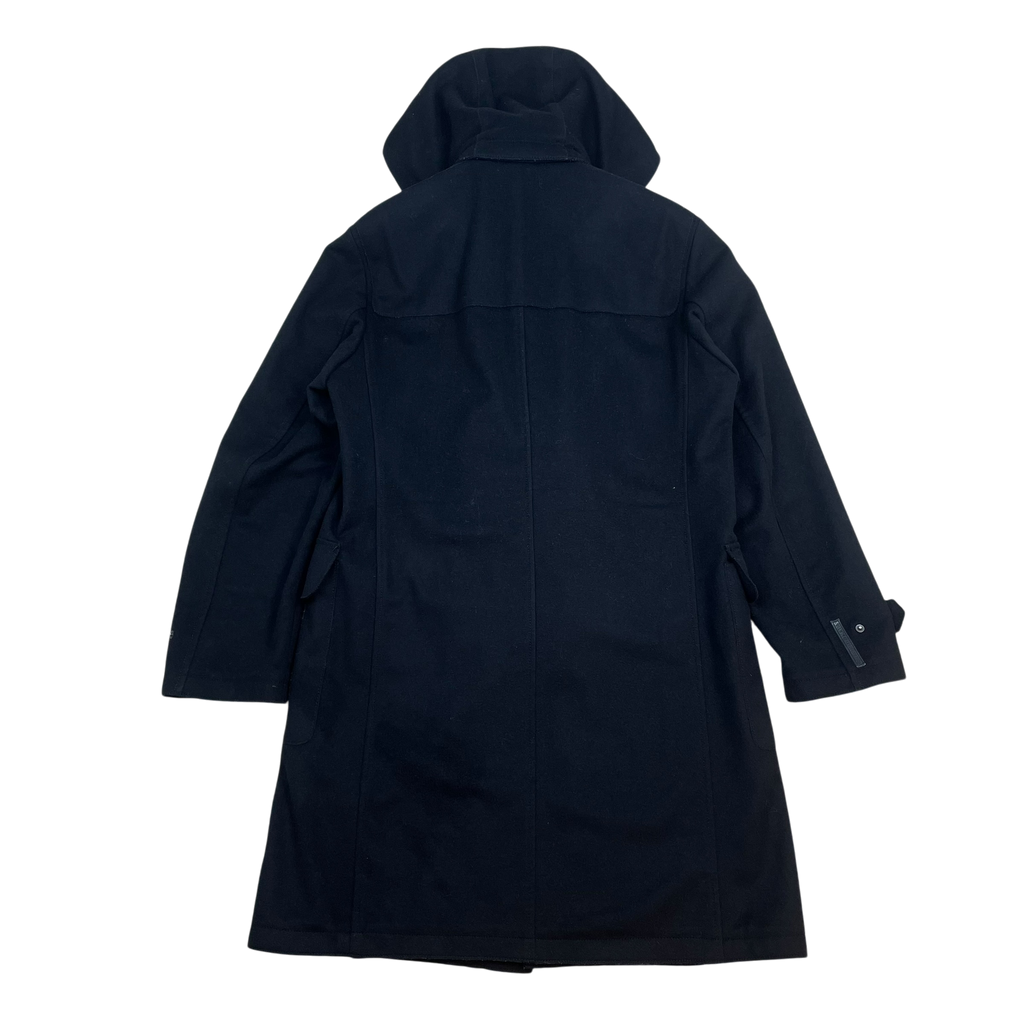Prada 2007 Wool Buckle Clasp Duffle Coat Black (Size L)