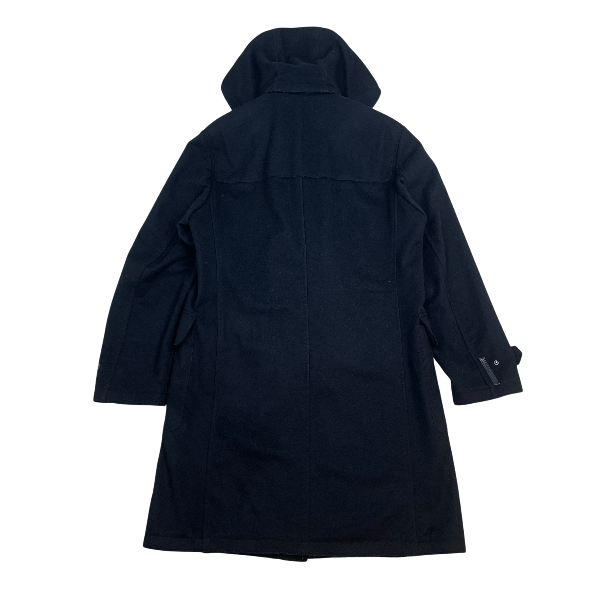 Prada 2007 Wool Buckle Clasp Duffle Coat Black (Size L)