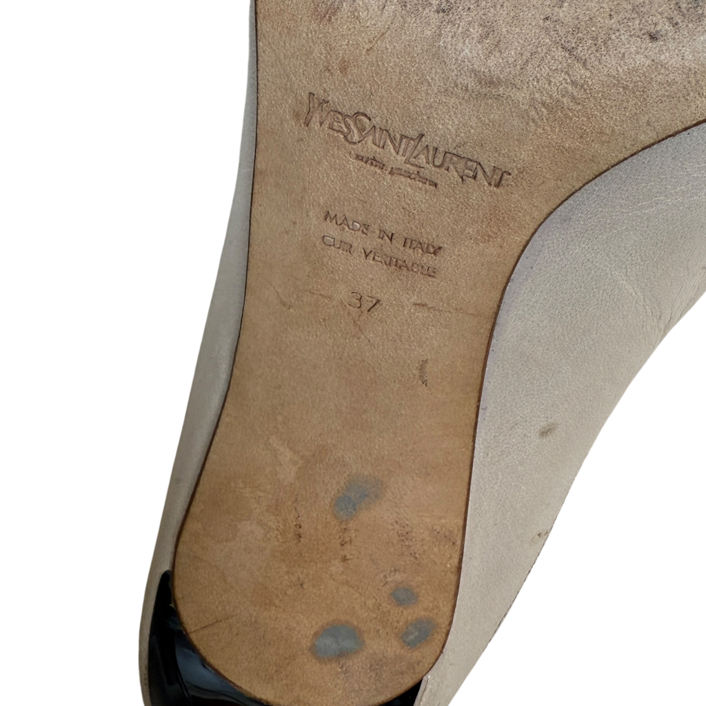 Saint Laurent Tom Ford Era SS2003 Rive Gauche Sandals Taupe (Size EU37)