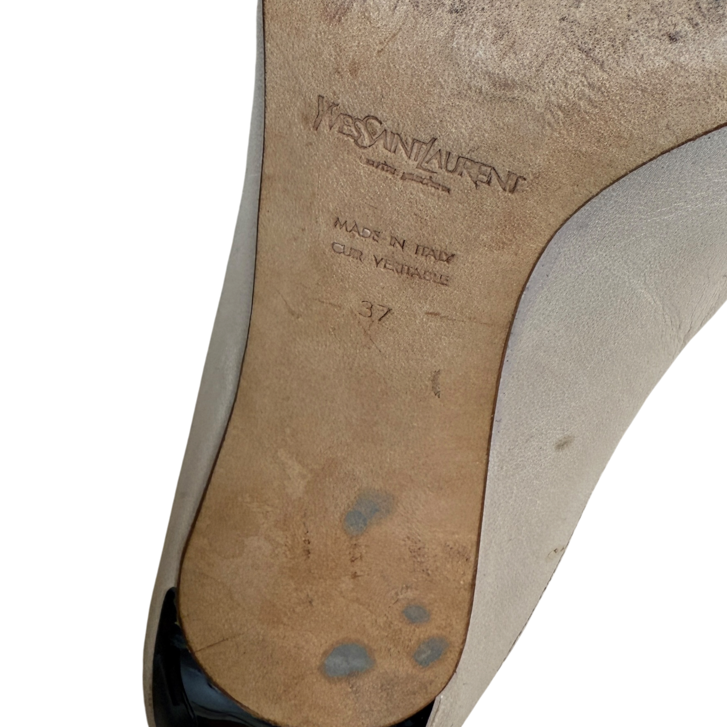 Saint Laurent Tom Ford Era SS2003 Rive Gauche Sandals Taupe (Size EU37)