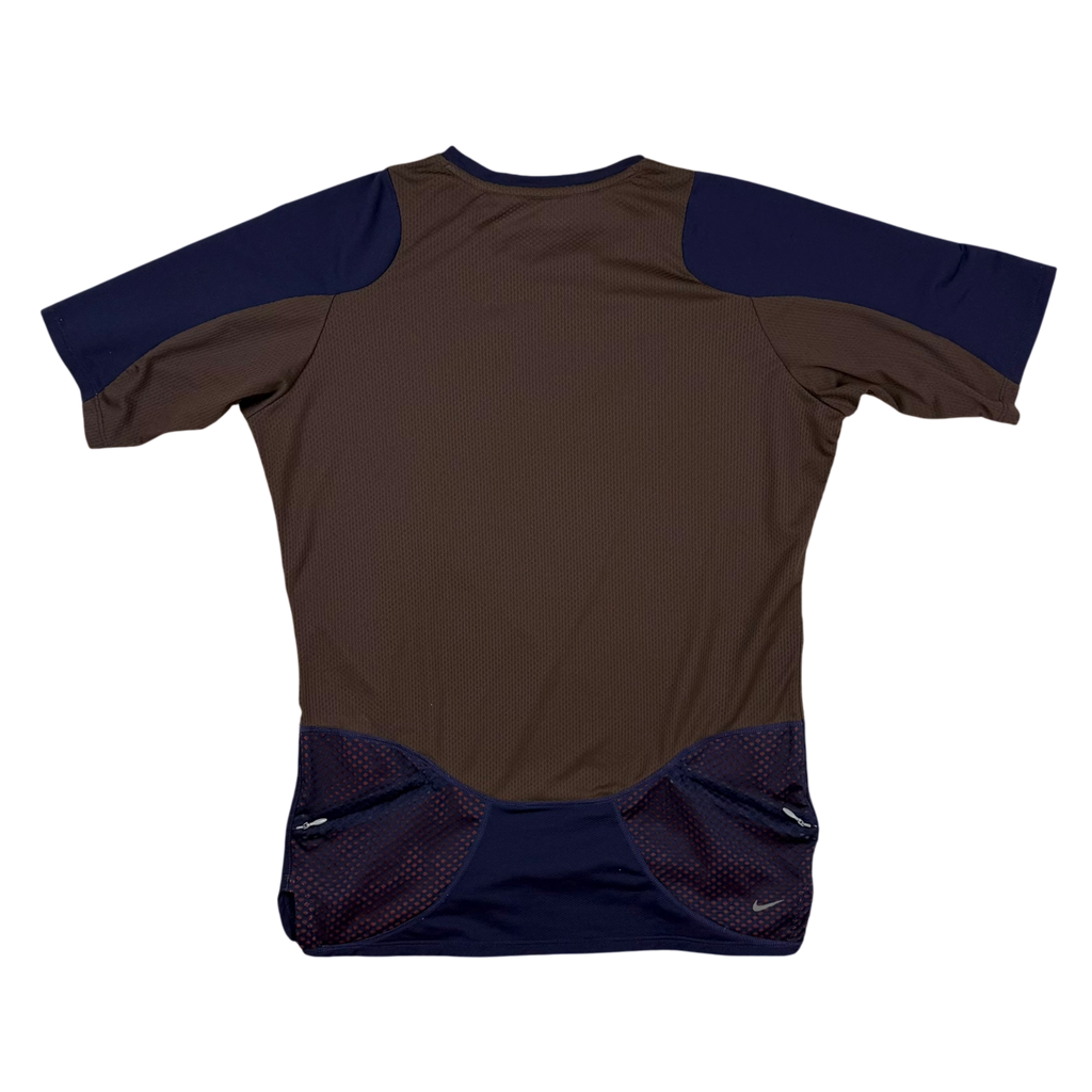 Nike x Undercover Gyakusou AW13 Dri-Fit T-Shirt Navy/Brown (Fits S-M)