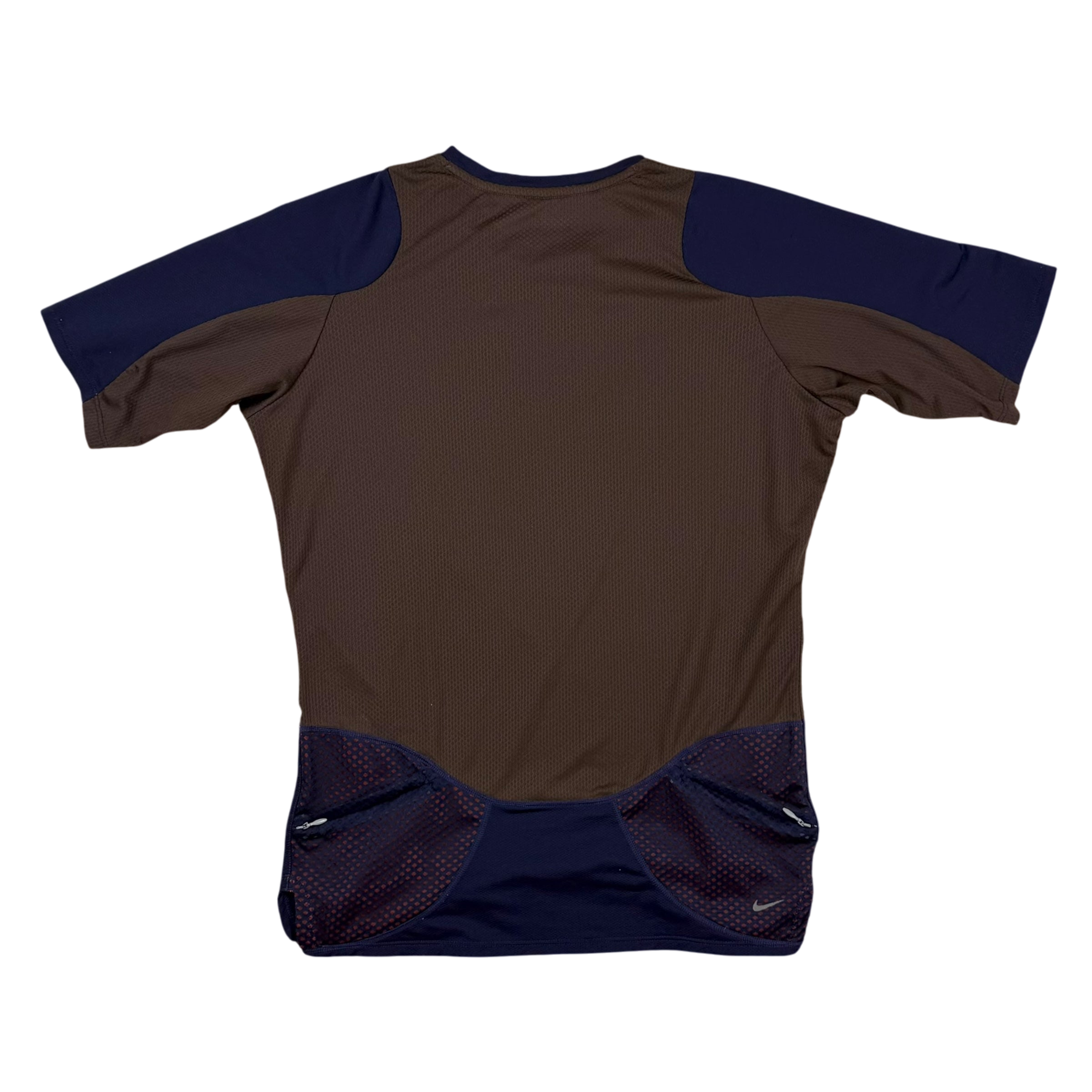 Nike x Undercover Gyakusou AW13 Dri-Fit T-Shirt Navy/Brown (Fits S-M)