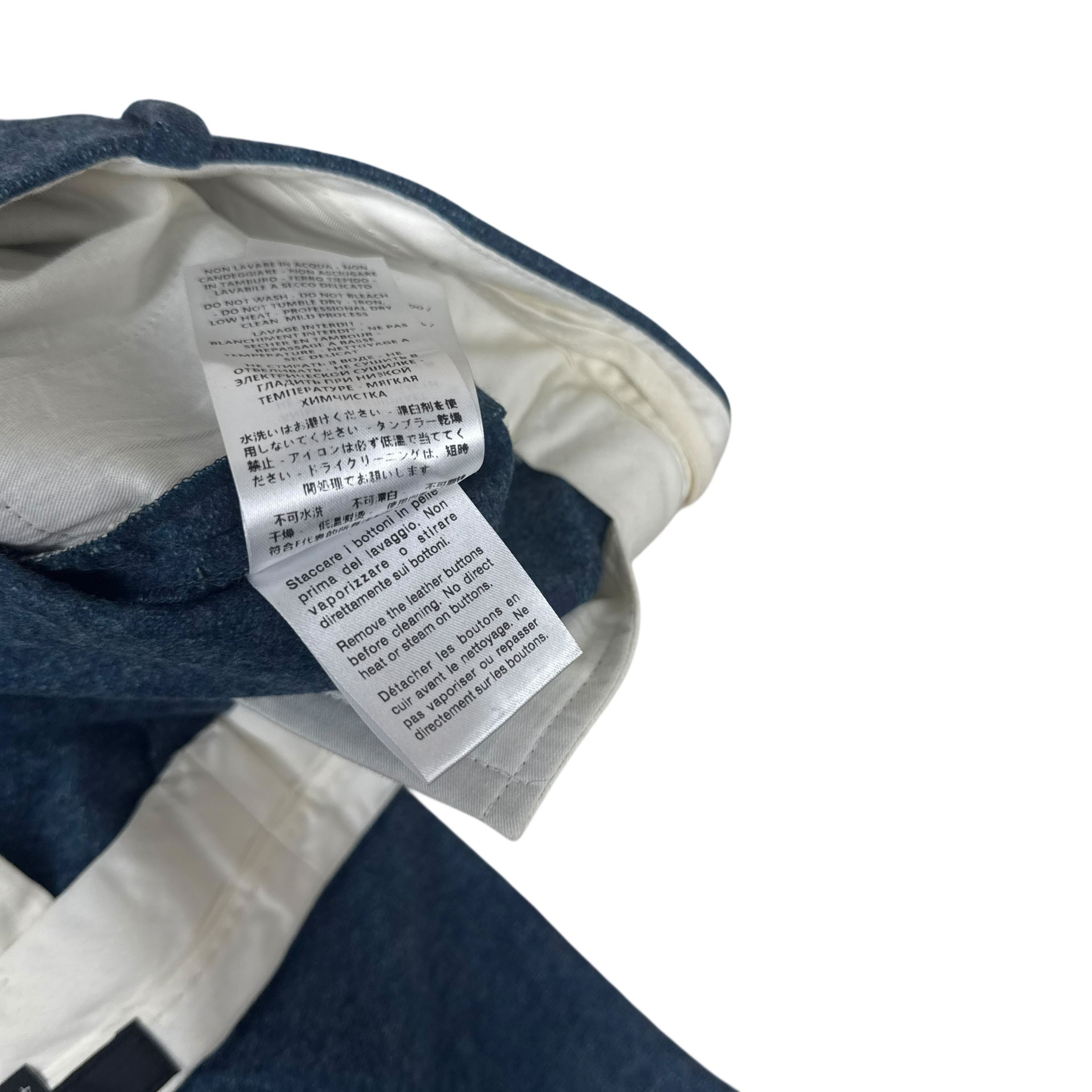Gucci Pre Fall 2015 Wool Pants Blue (Size 40)