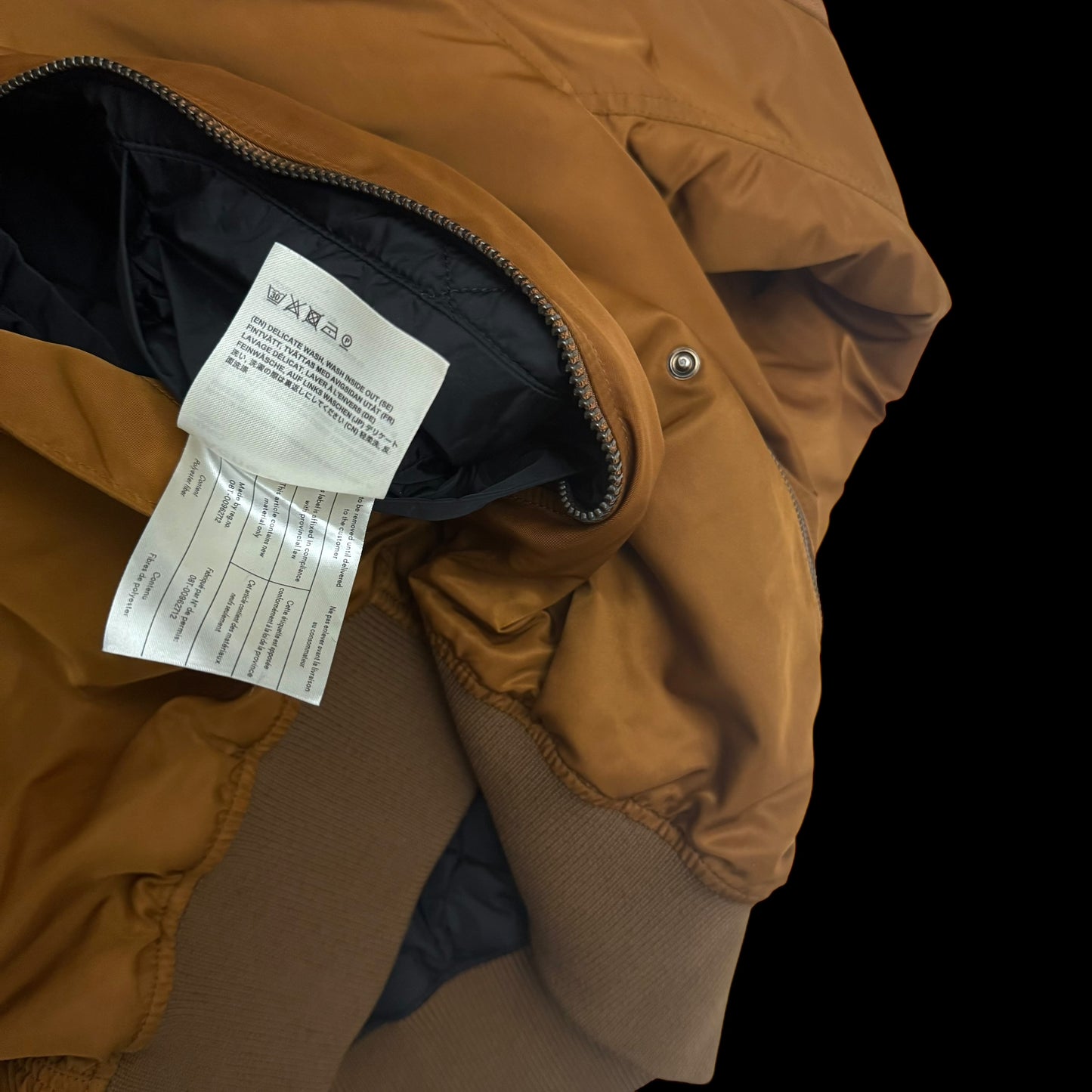 Acne Studios SS18 Makio MA-1 Bomber Jacket Brown (Fits M)