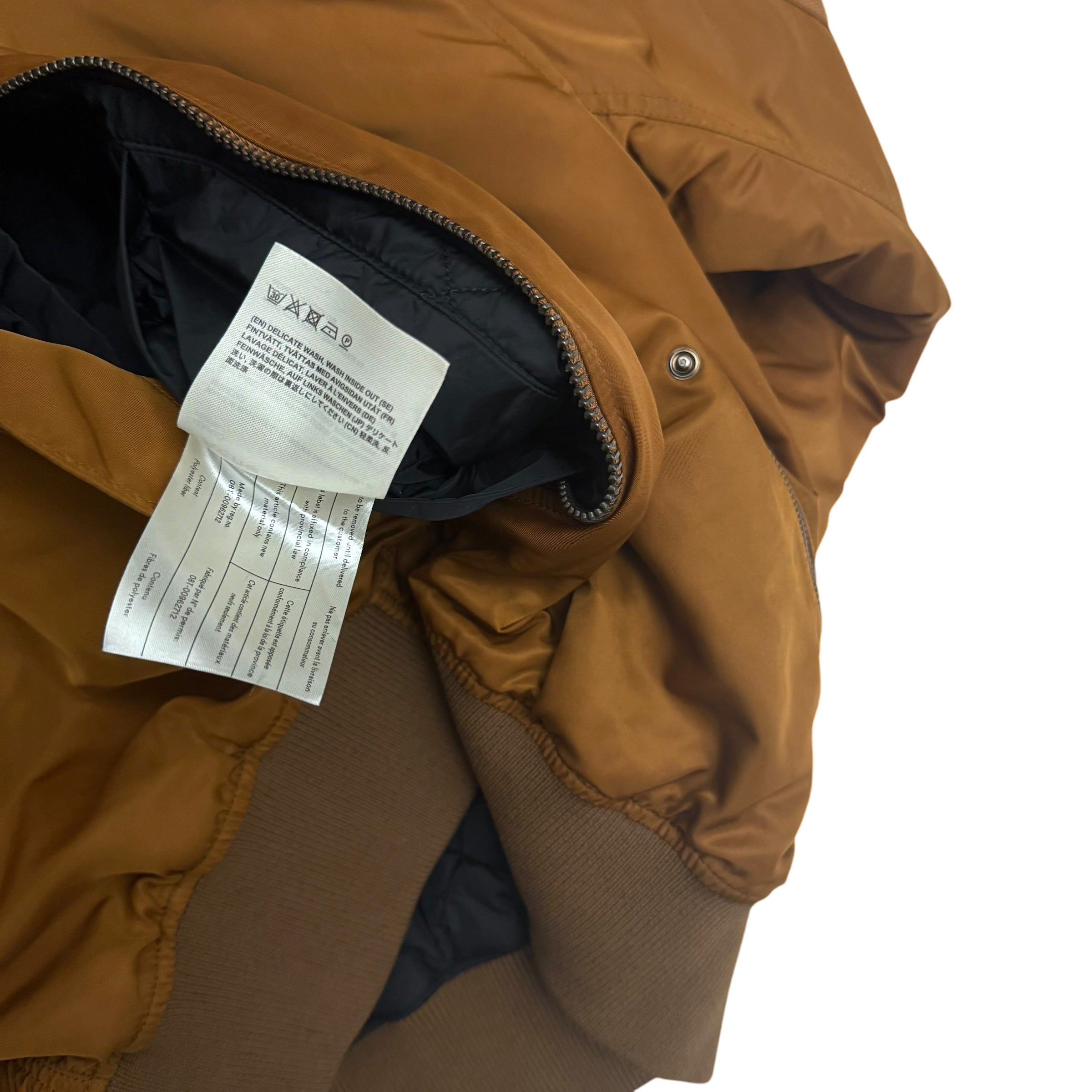 Acne Studios SS18 Makio MA-1 Bomber Jacket Brown (Fits M)