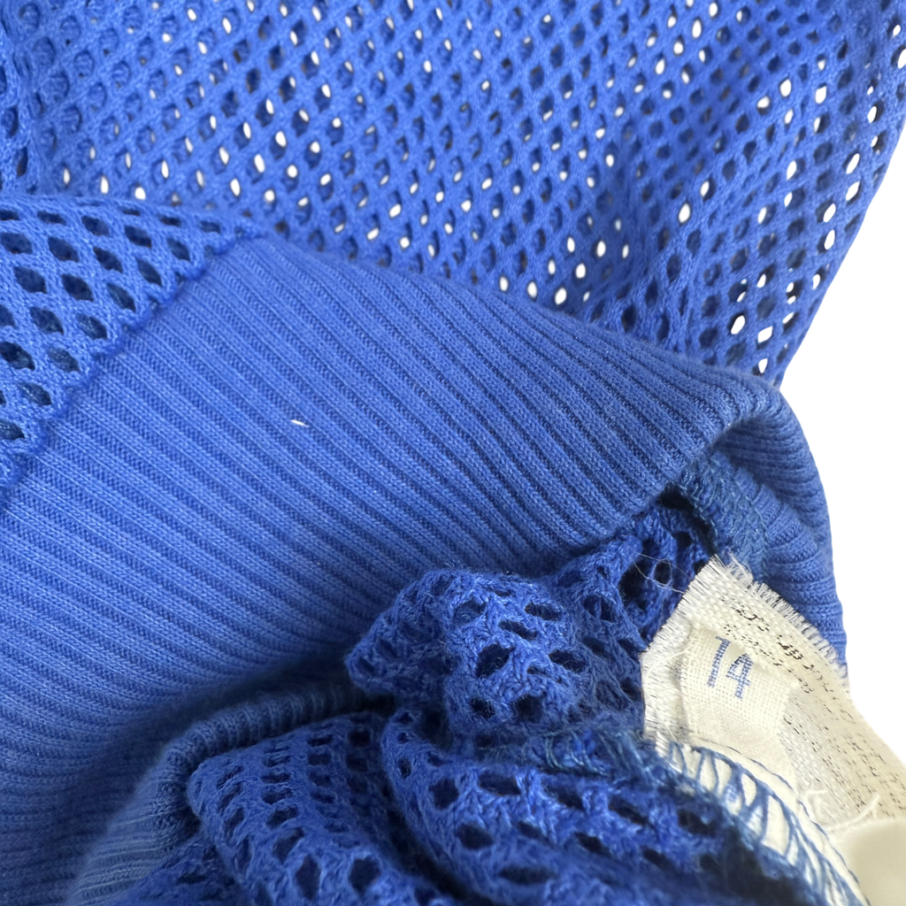 Christian Dior Knitwear Blue Knit T-Shirt (Size 14/fits S-M mens)