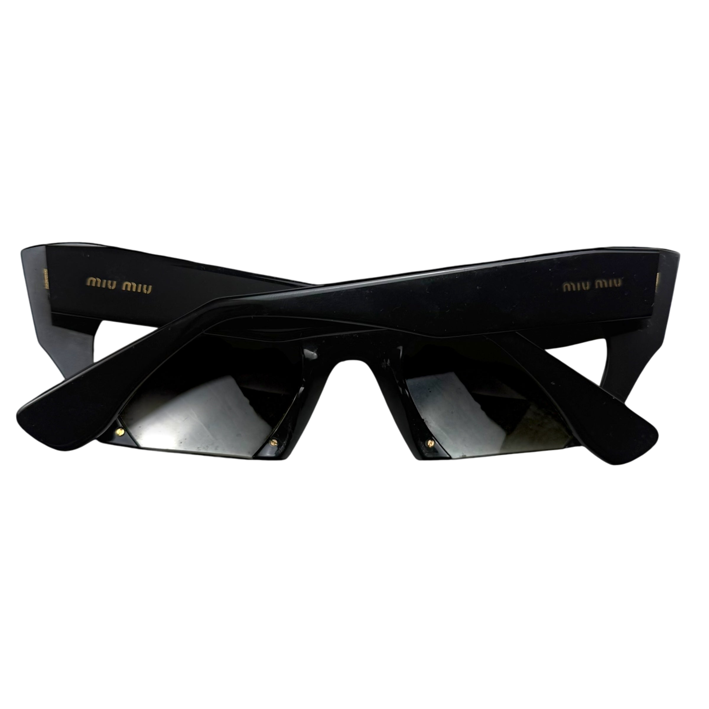 Miu Miu Rasoir Cat Eye Sunglasses Black