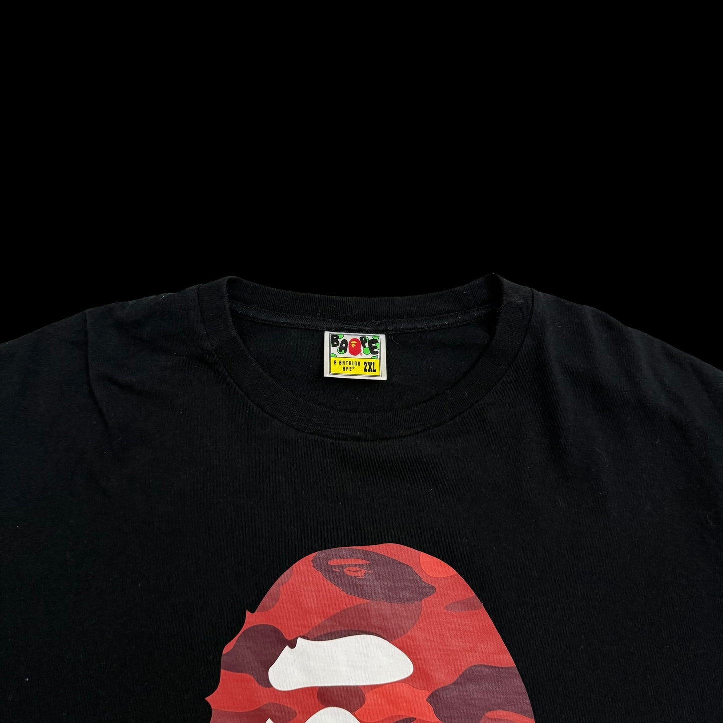 BAPE (A Bathing Ape) Colour Camo T-Shirt Black (Fits L-XL)