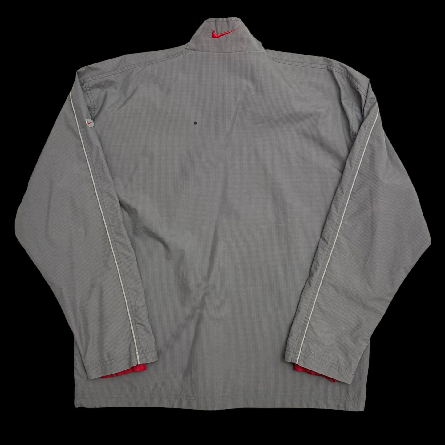 Nike Hex 00s Asymmetric Shoulder Zip Jacket Grey/Red (Size M)