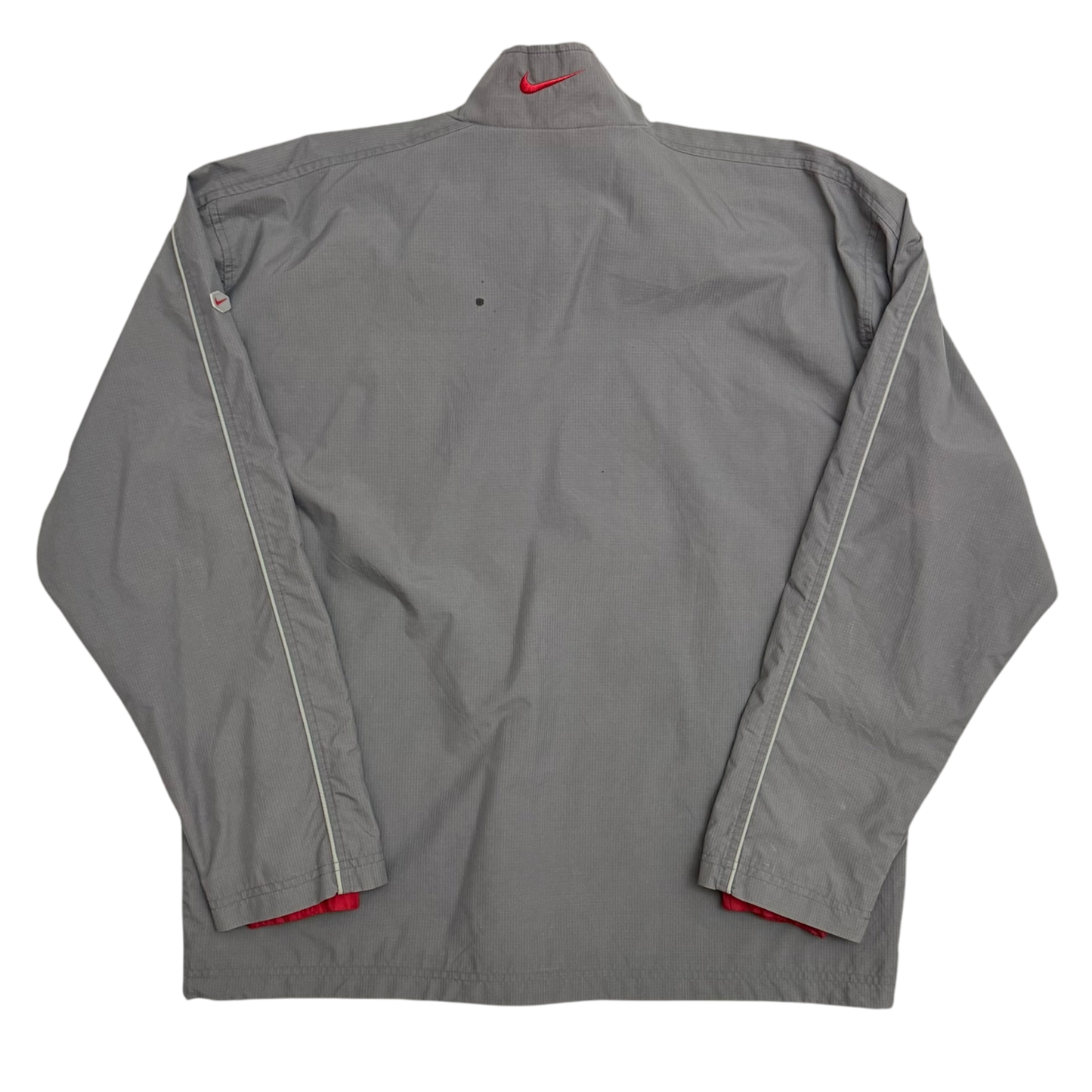 Nike Hex 00s Asymmetric Shoulder Zip Jacket Grey/Red (Size M)