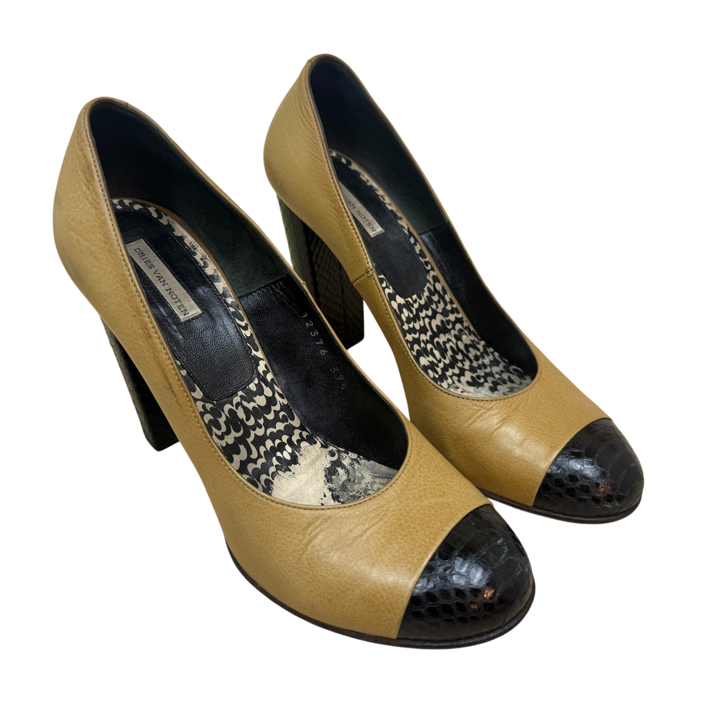 Dries Van Noten Exotic Leather Heels (Size EU39.5)