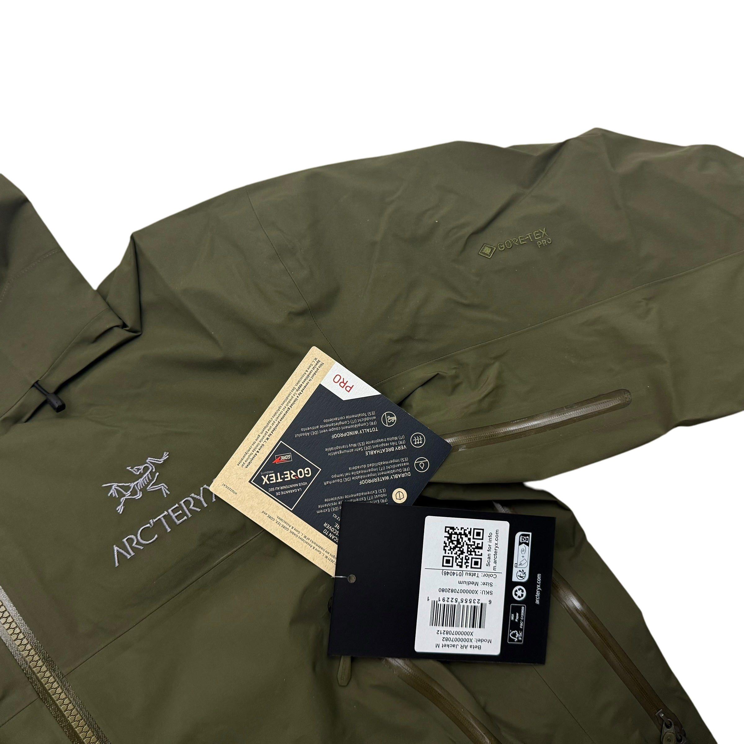 Arc'teryx Beta AR Gore-Tex Pro Jacket ‘Tatsu’ Green (Size M)