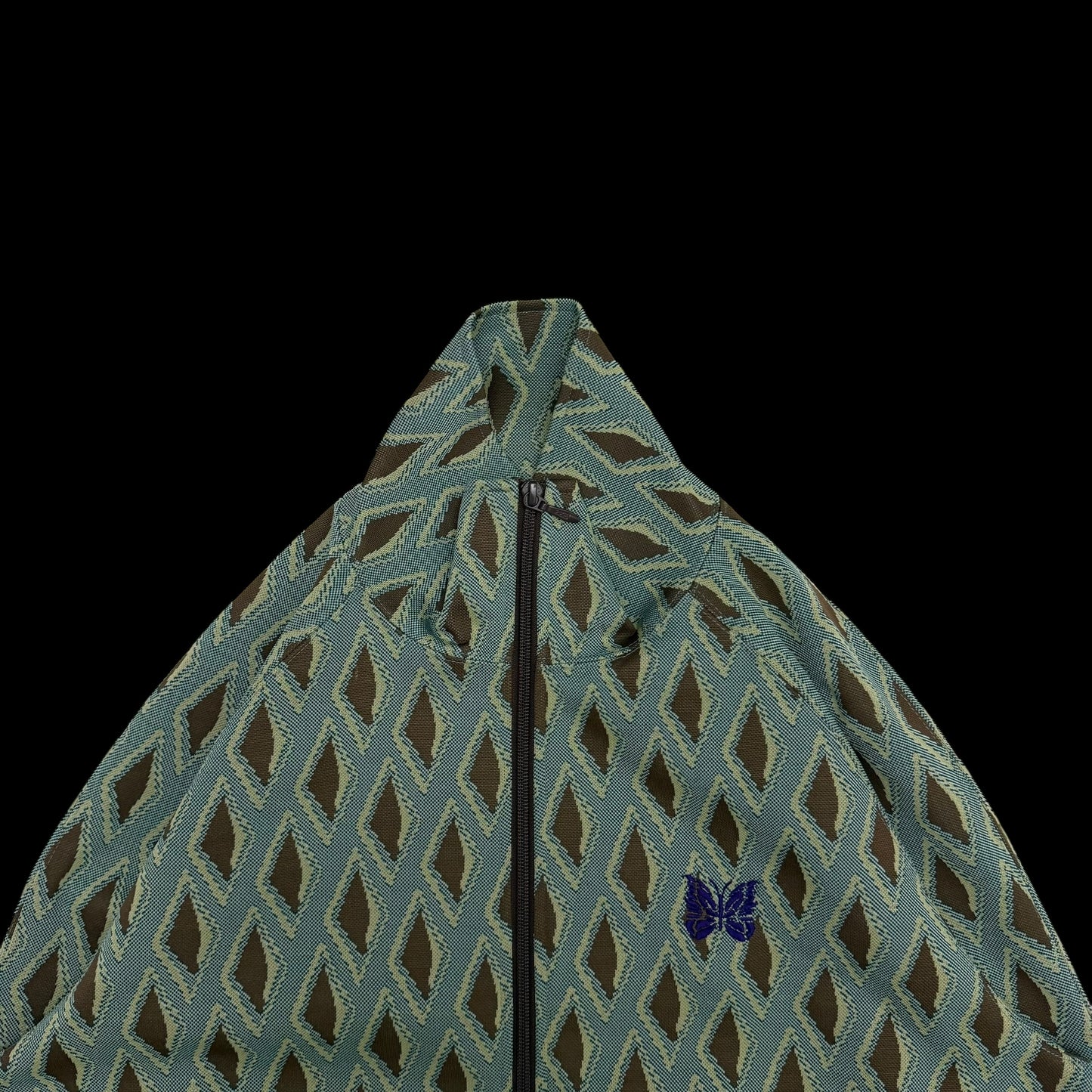 Needles Poly Jacquard Track Jacket Turquoise (Size L)