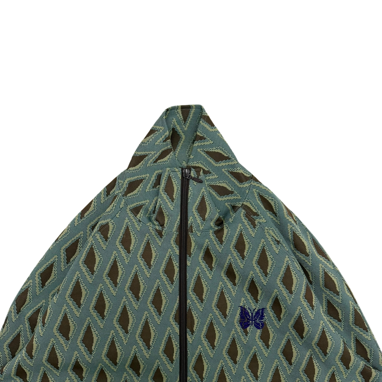 Needles Poly Jacquard Track Jacket Turquoise (Size L)