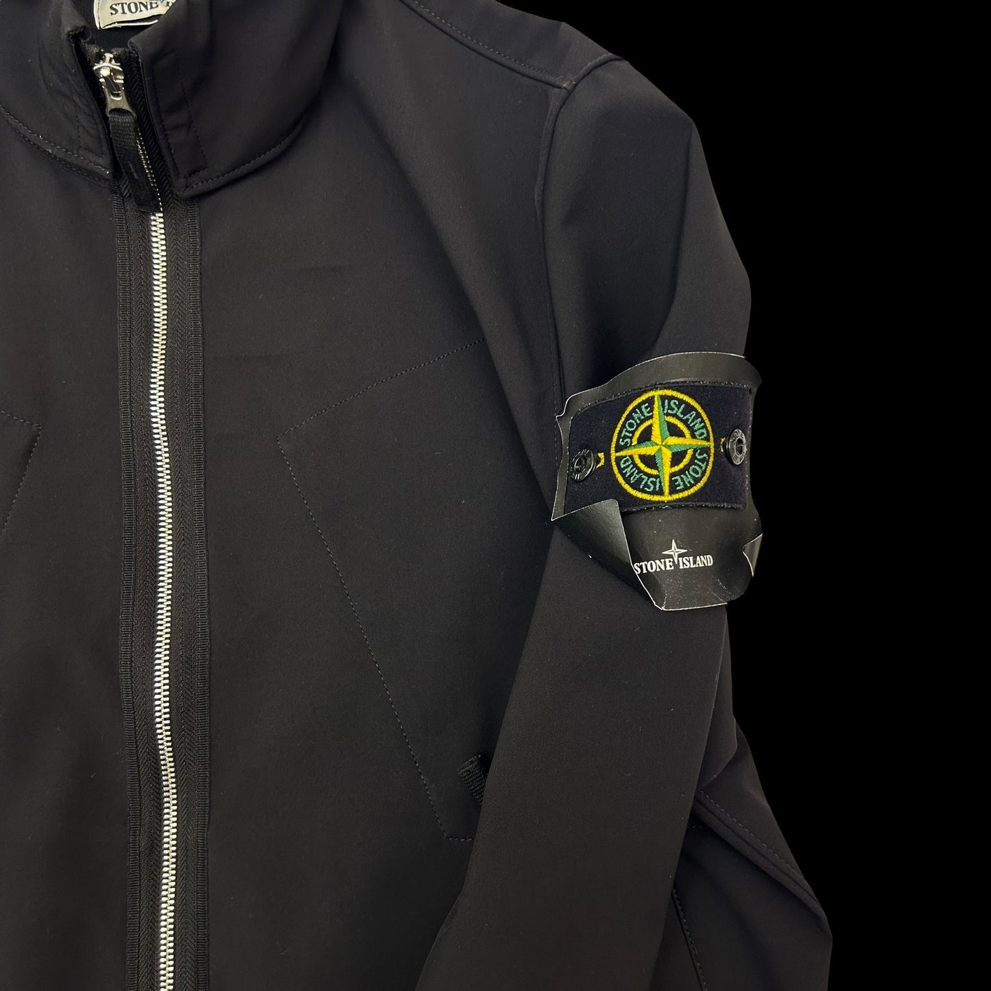 Stone Island Soft Shell R Jacket Black (Fits M/L)