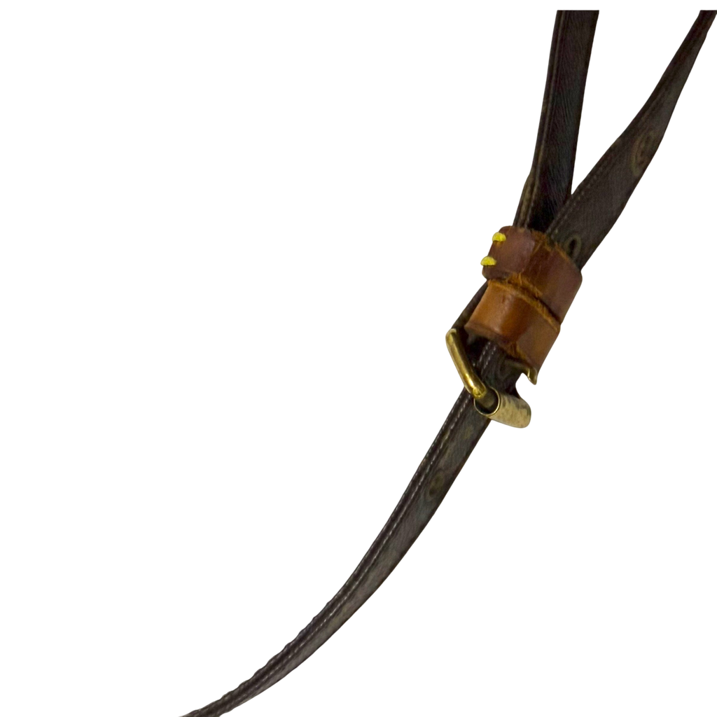 Louis Vuitton 2003 Monogram Danube Leather Crossbody Bag Brown