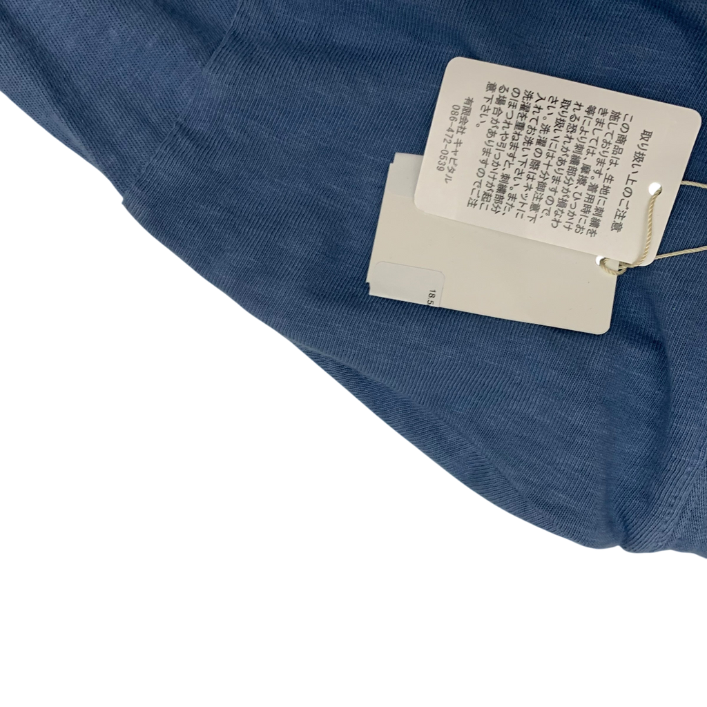 Kapital 18.5 Jersey Hippie Long Sleeve T-Shirt Blue