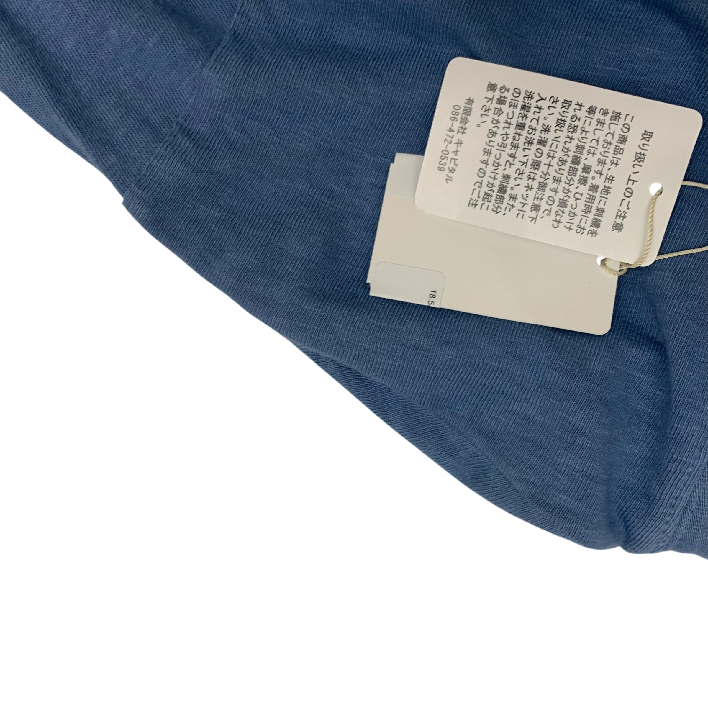 Kapital 18.5 Jersey Hippie Long Sleeve T-Shirt Blue