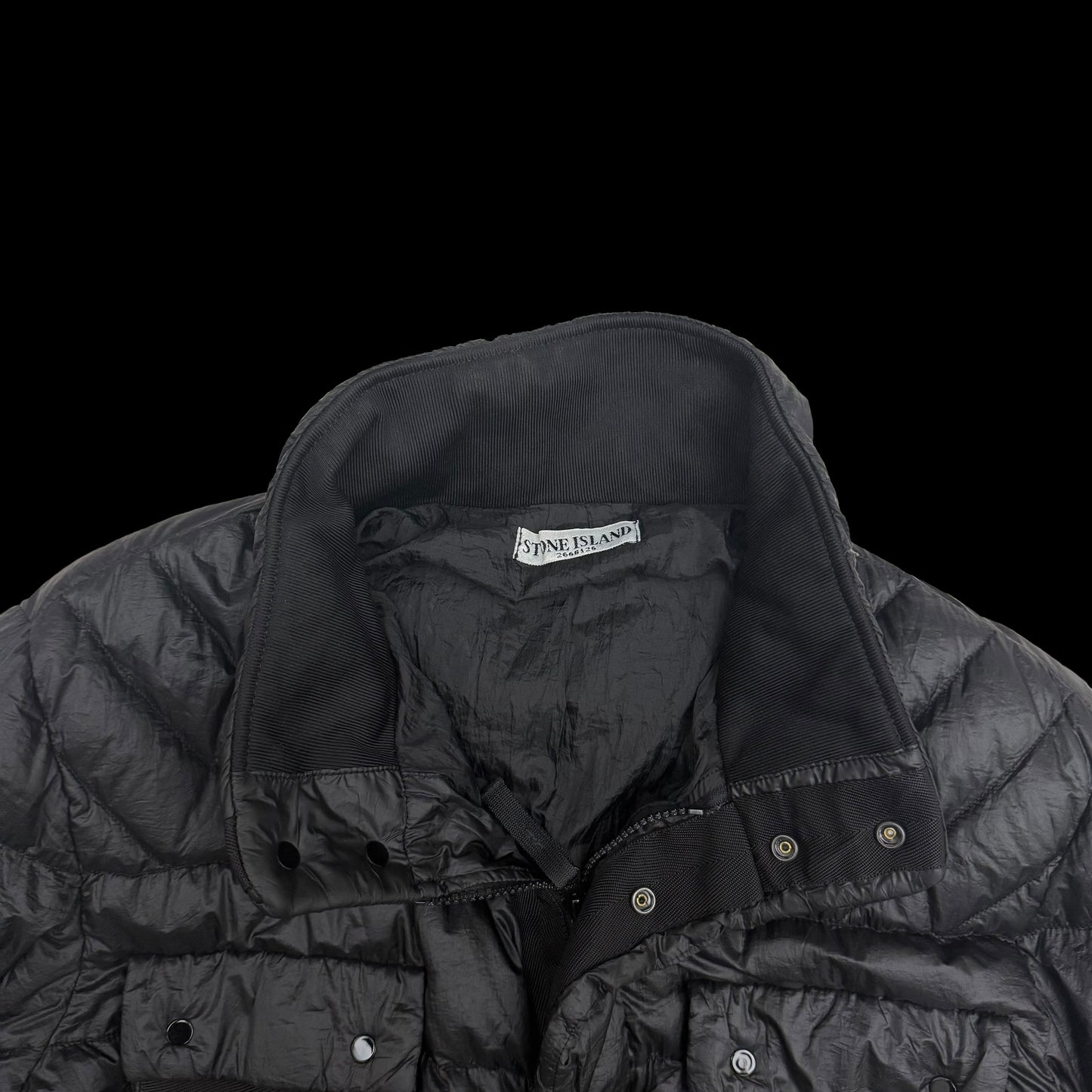 Stone Island AW11 Garment-Dyed Down Puffer Jacket Black (Size L)