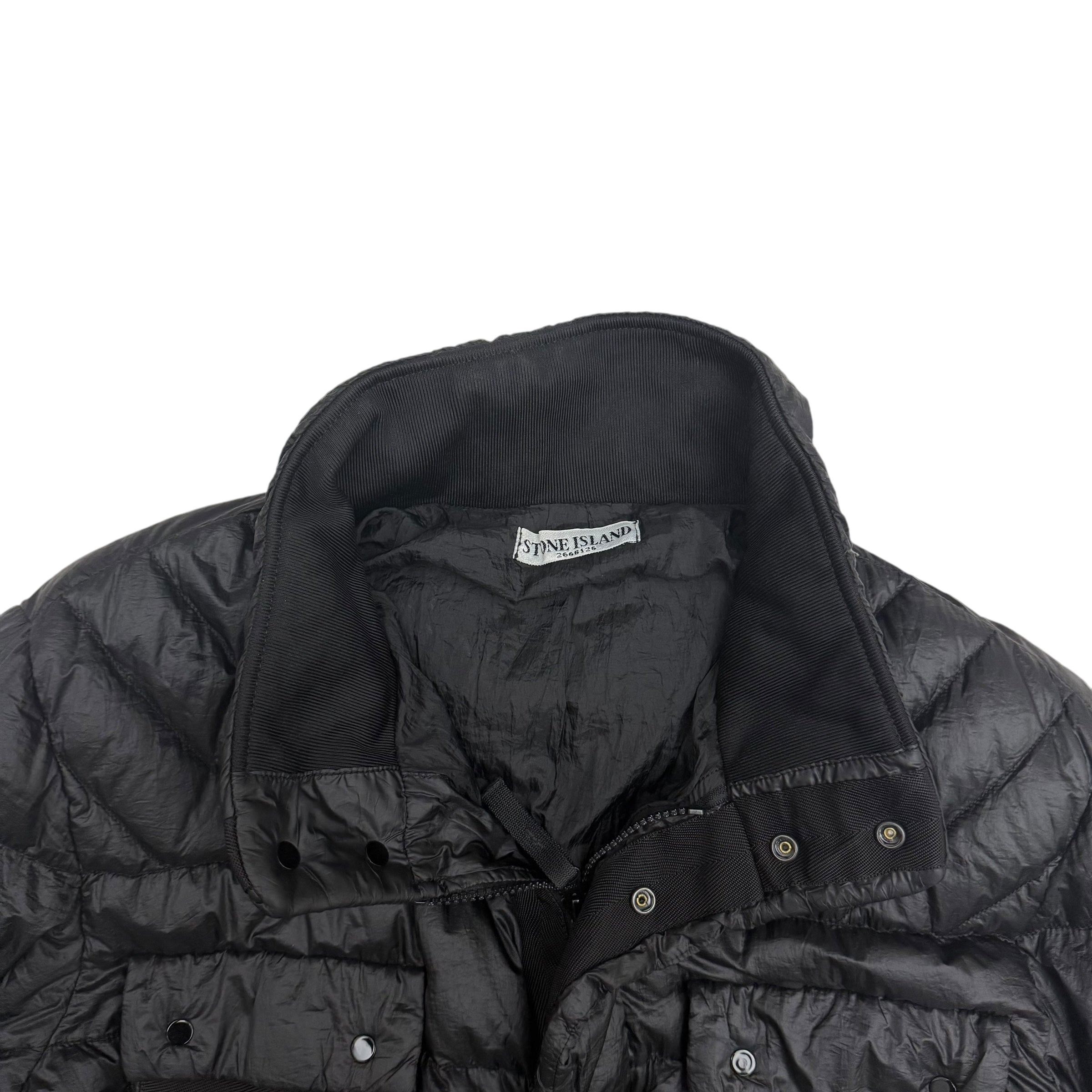 Stone Island AW11 Garment-Dyed Down Puffer Jacket Black (Size L)