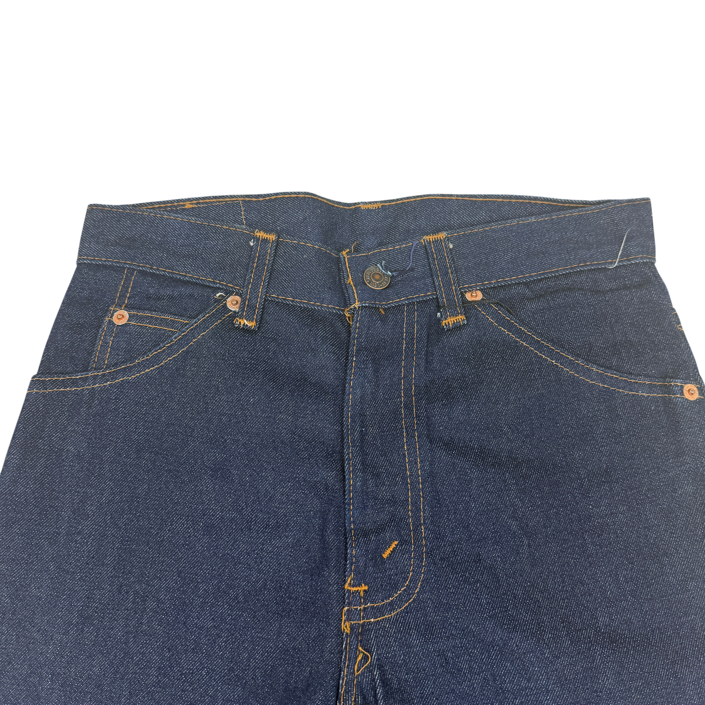 Levi’s 1970s Orange Tab Flared Jeans Indigo (Made in N.Z.) (Size 28”)