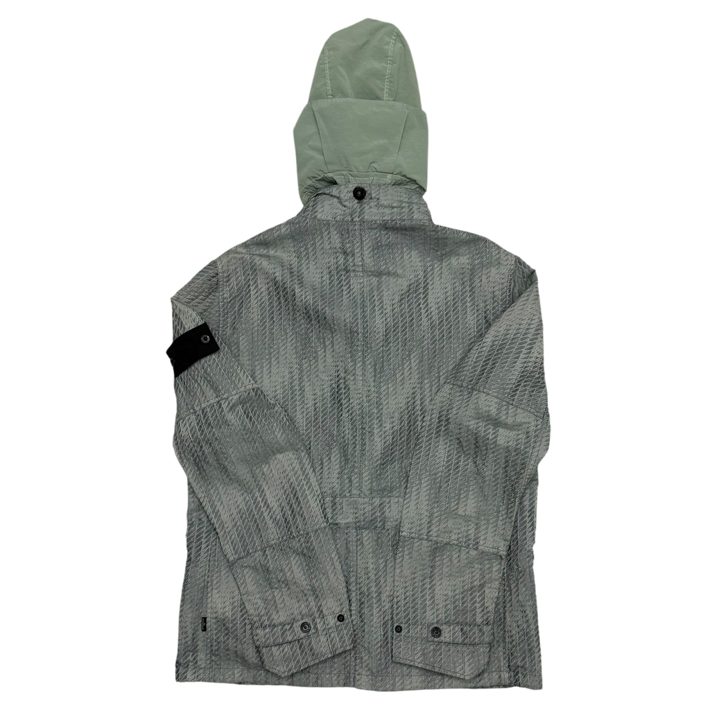 Stone Island Shadow Project SS 2016 Jacquard Nylon Jacket Grey / Green (Size L)