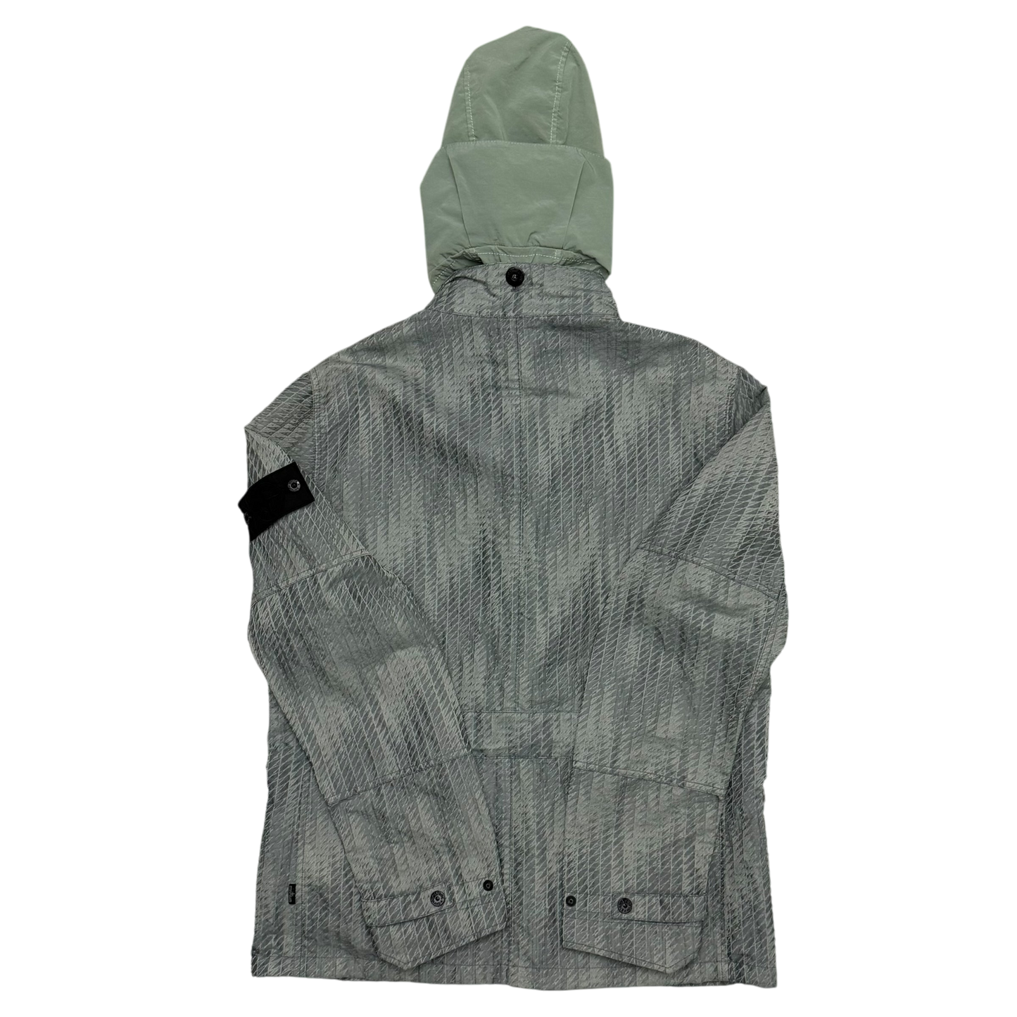 Stone Island Shadow Project SS 2016 Jacquard Nylon Jacket Grey / Green (Size L)