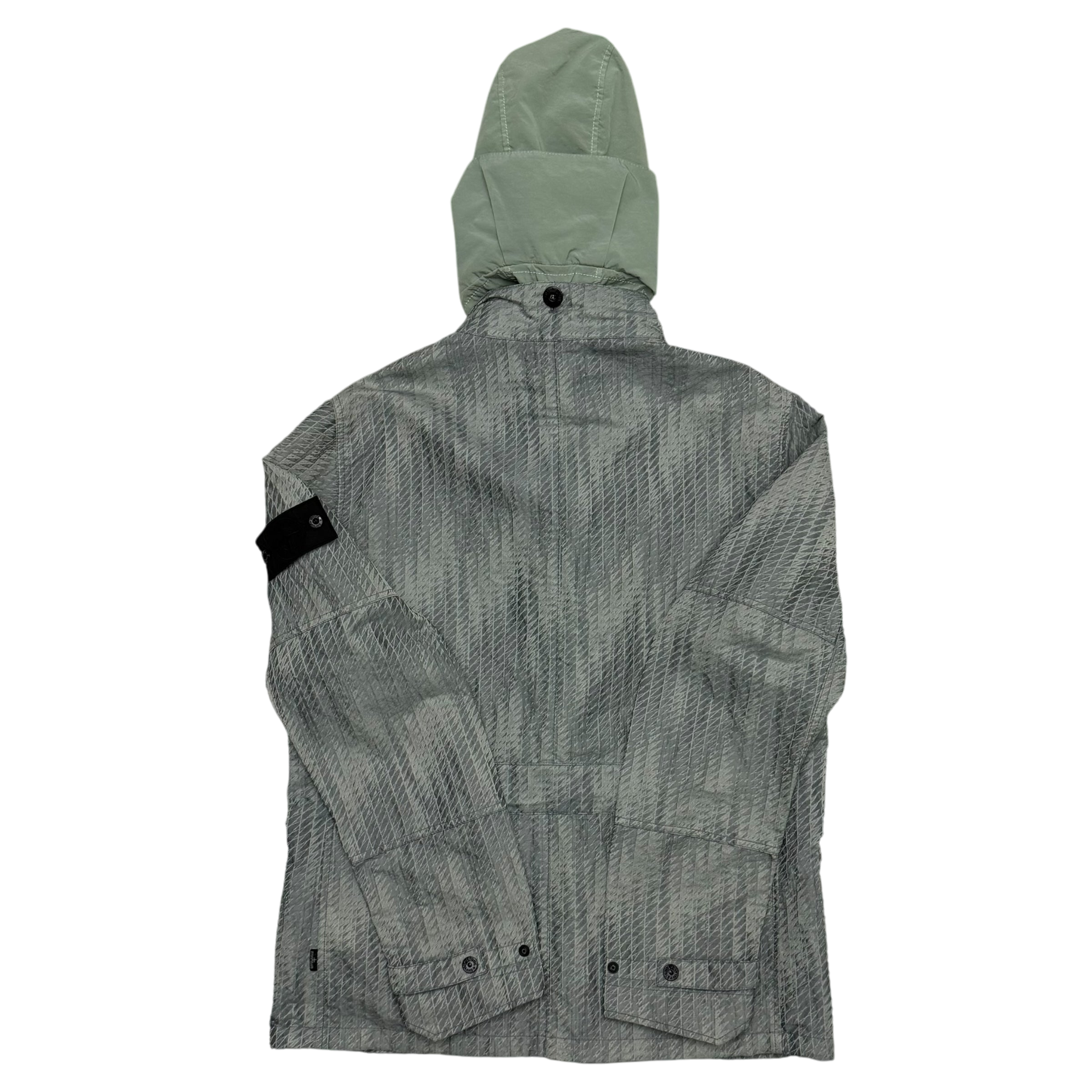 Stone Island Shadow Project SS 2016 Jacquard Nylon Jacket Grey / Green (Size L)