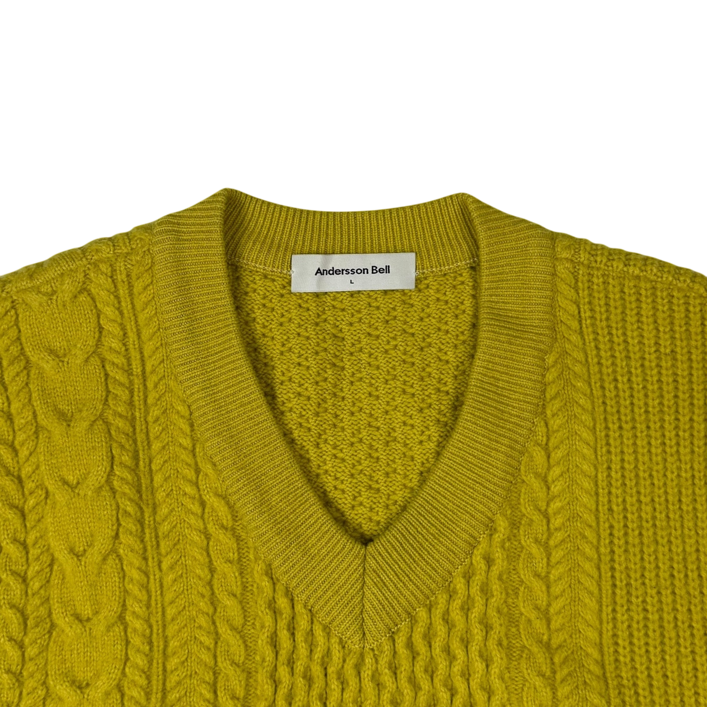 Andersson Bell Brushed Air Wool Vest Yellow (Size L)