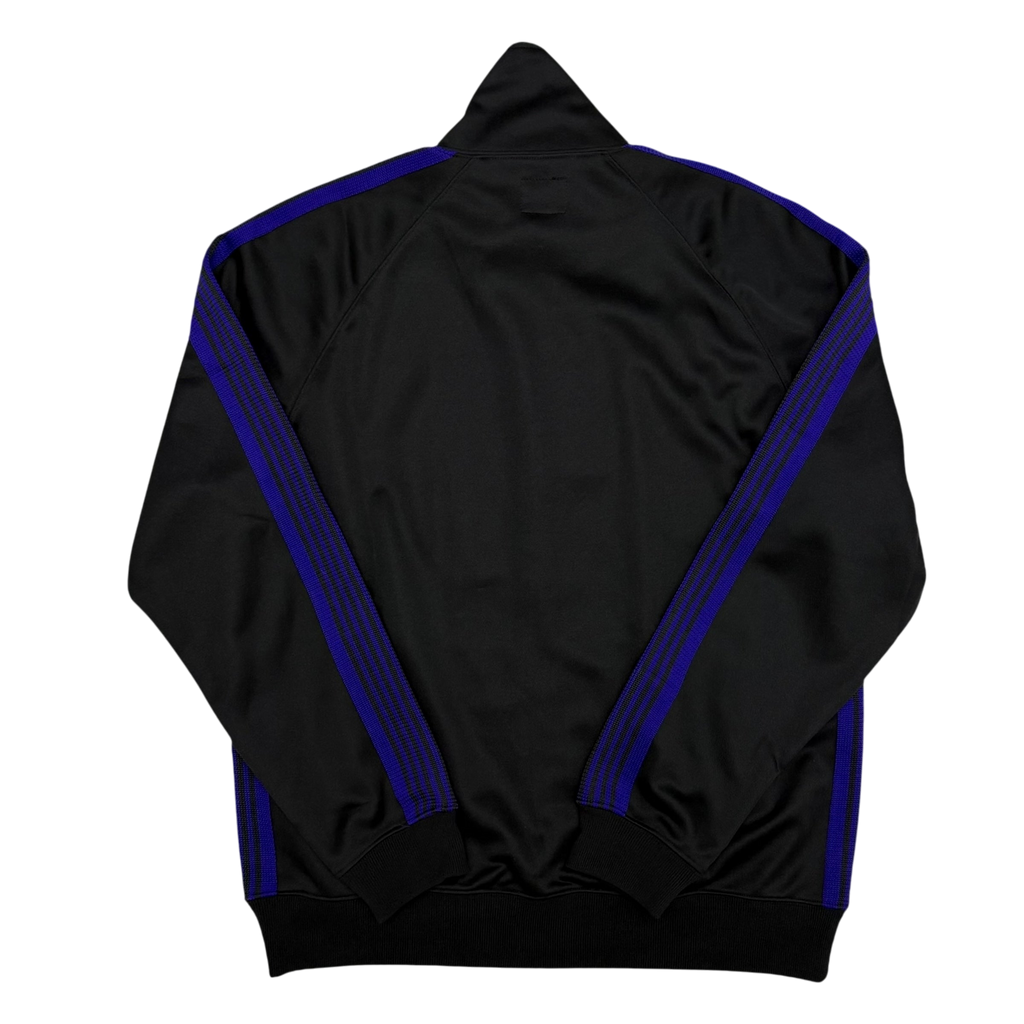 Needles Poly Smooth Track Jacket Black / Purple (Size L)