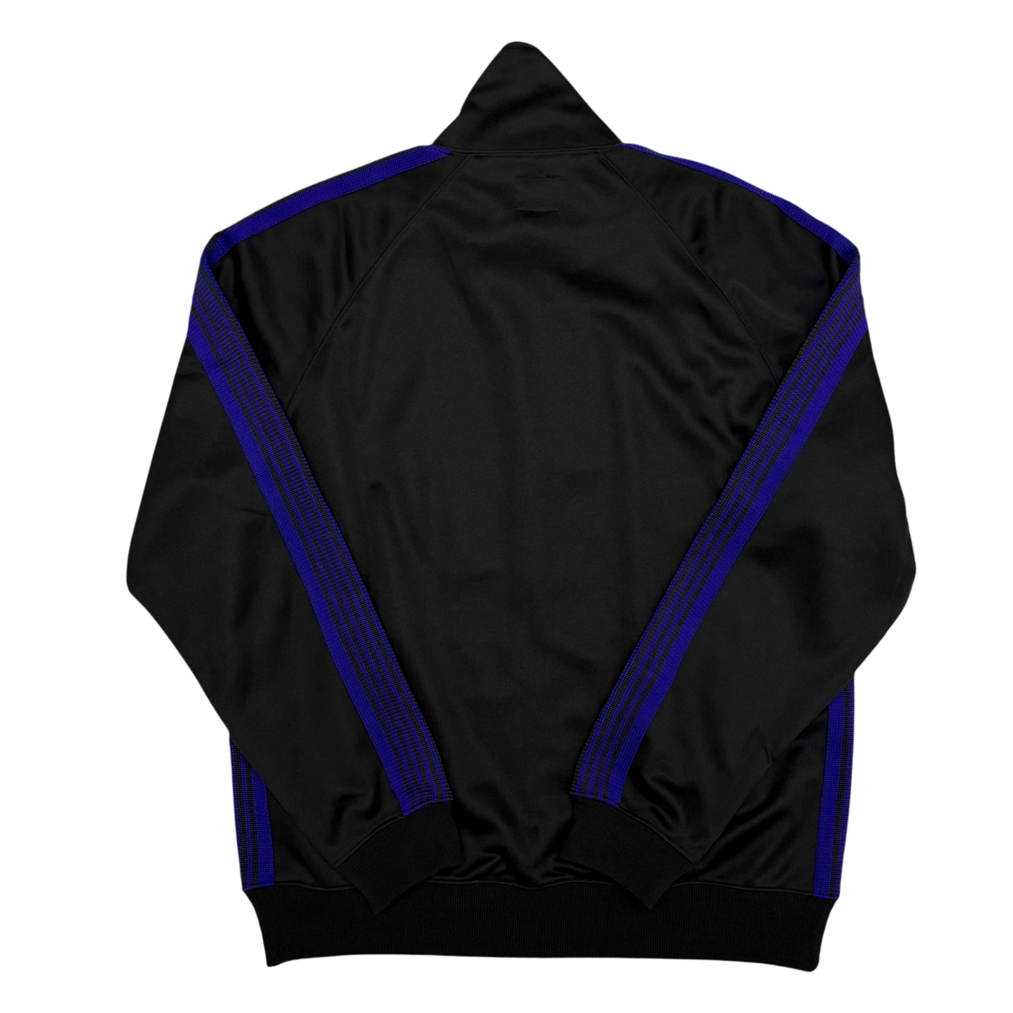 Needles Poly Smooth Track Jacket Black / Purple (Size L)