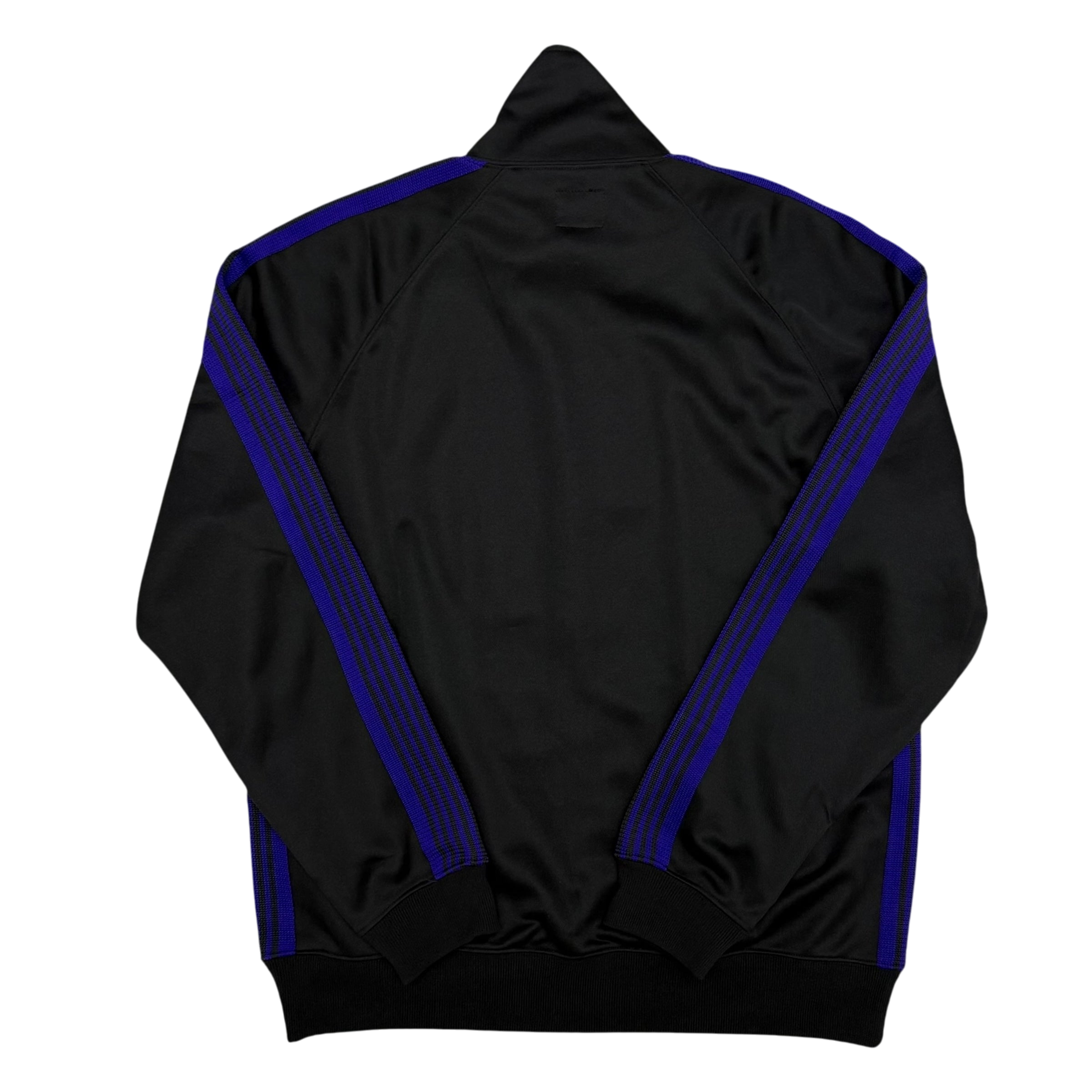 Needles Poly Smooth Track Jacket Black / Purple (Size L)