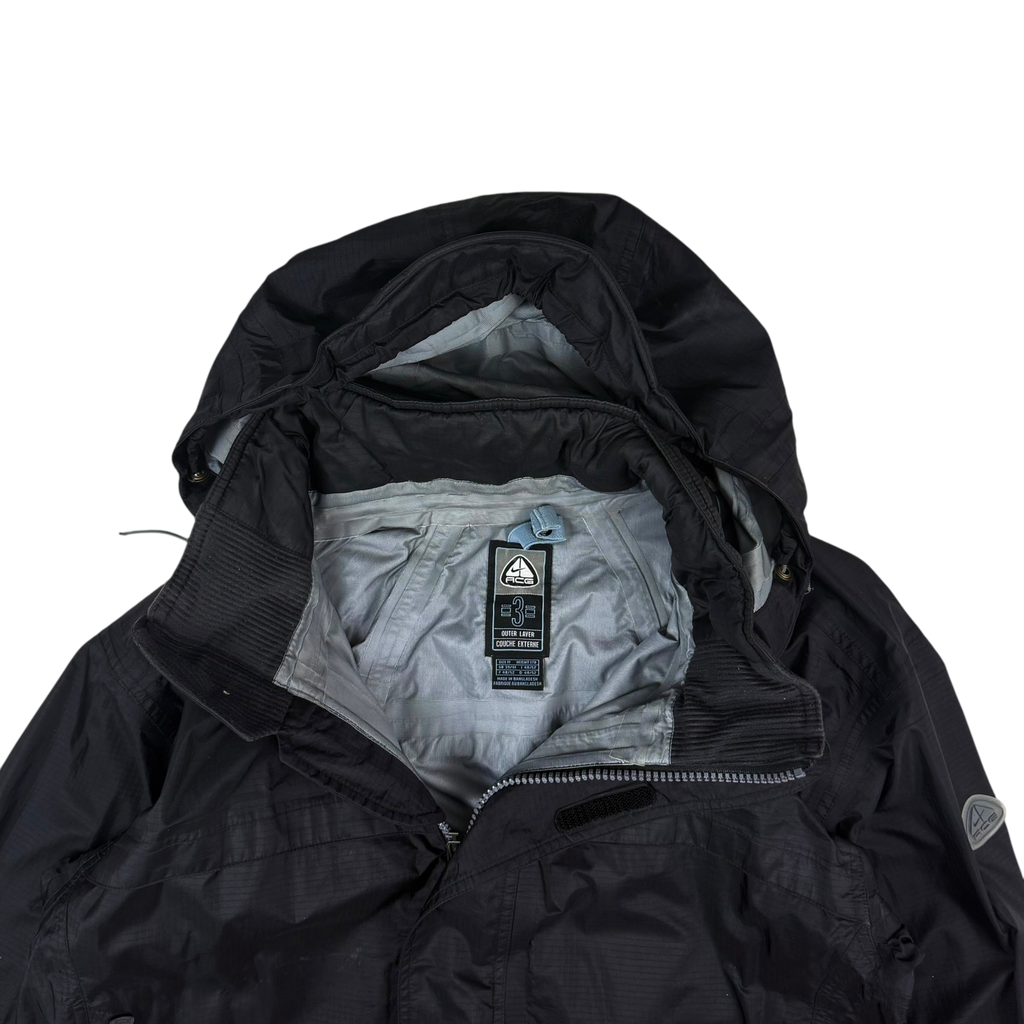 Nike ACG 00s Ripstop Nylon Shell Jacket Black (Fits M-L)