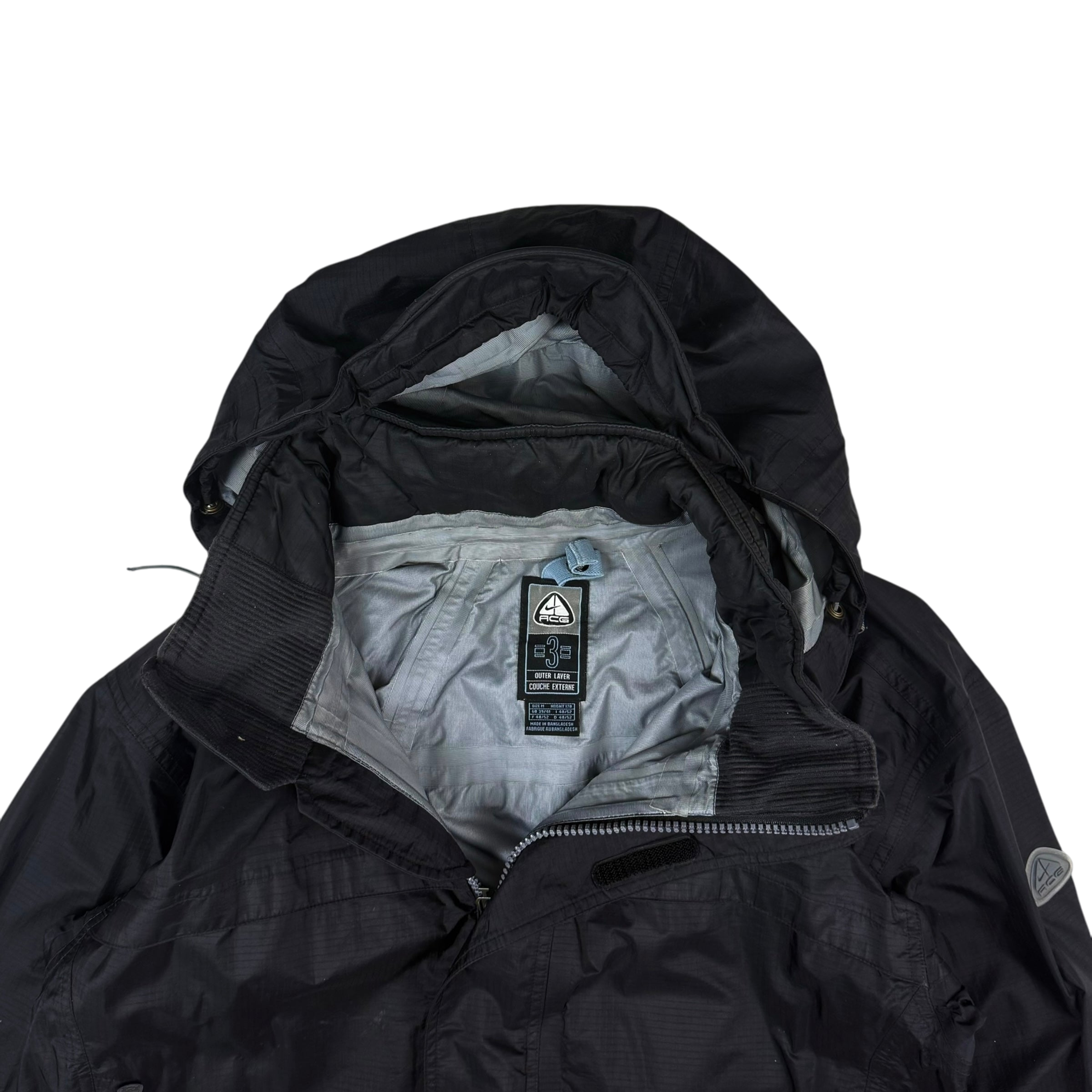 Nike ACG 00s Ripstop Nylon Shell Jacket Black (Fits M-L)