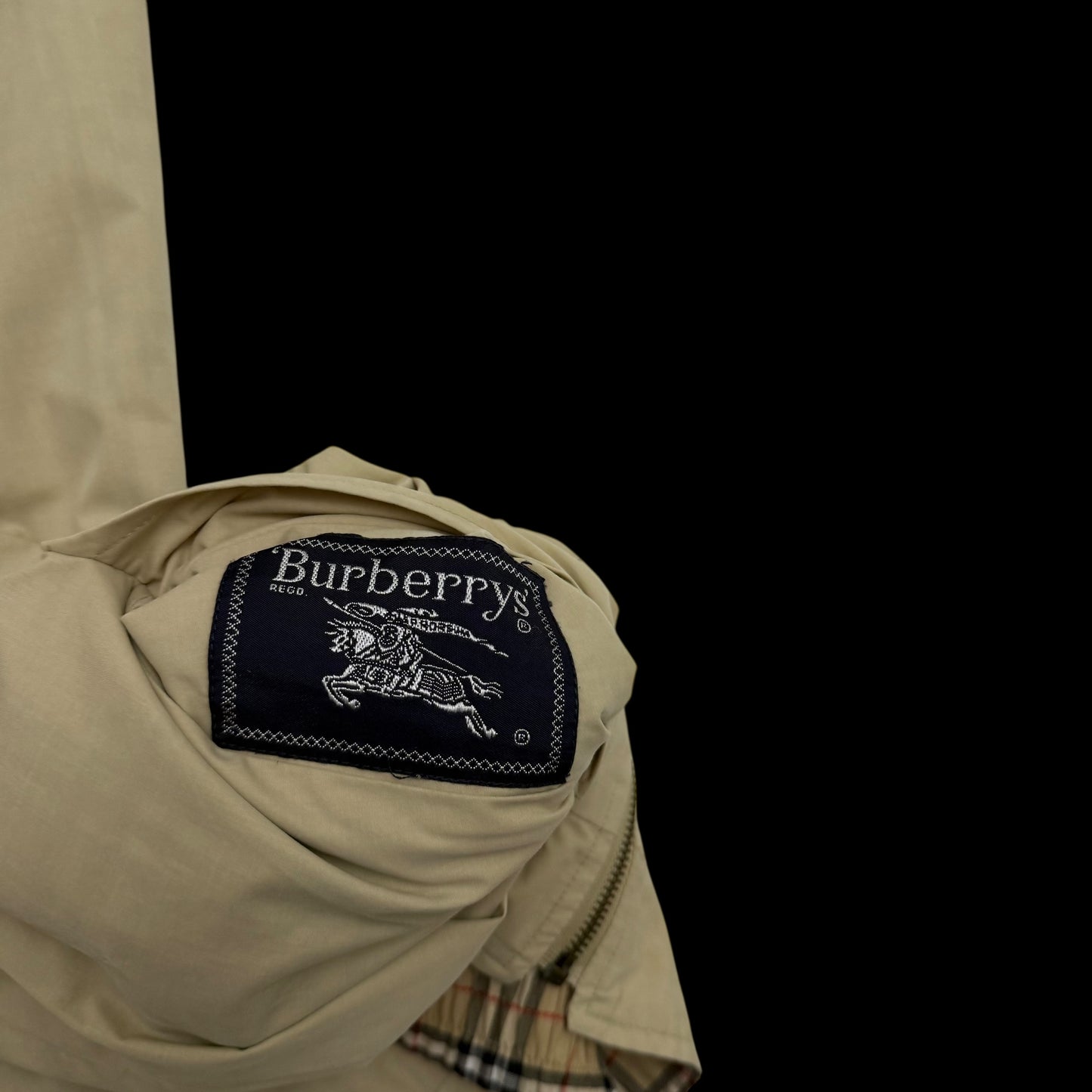 Burberry 90s Nova Check Reversible Harrington Jacket Beige (Fits XL)