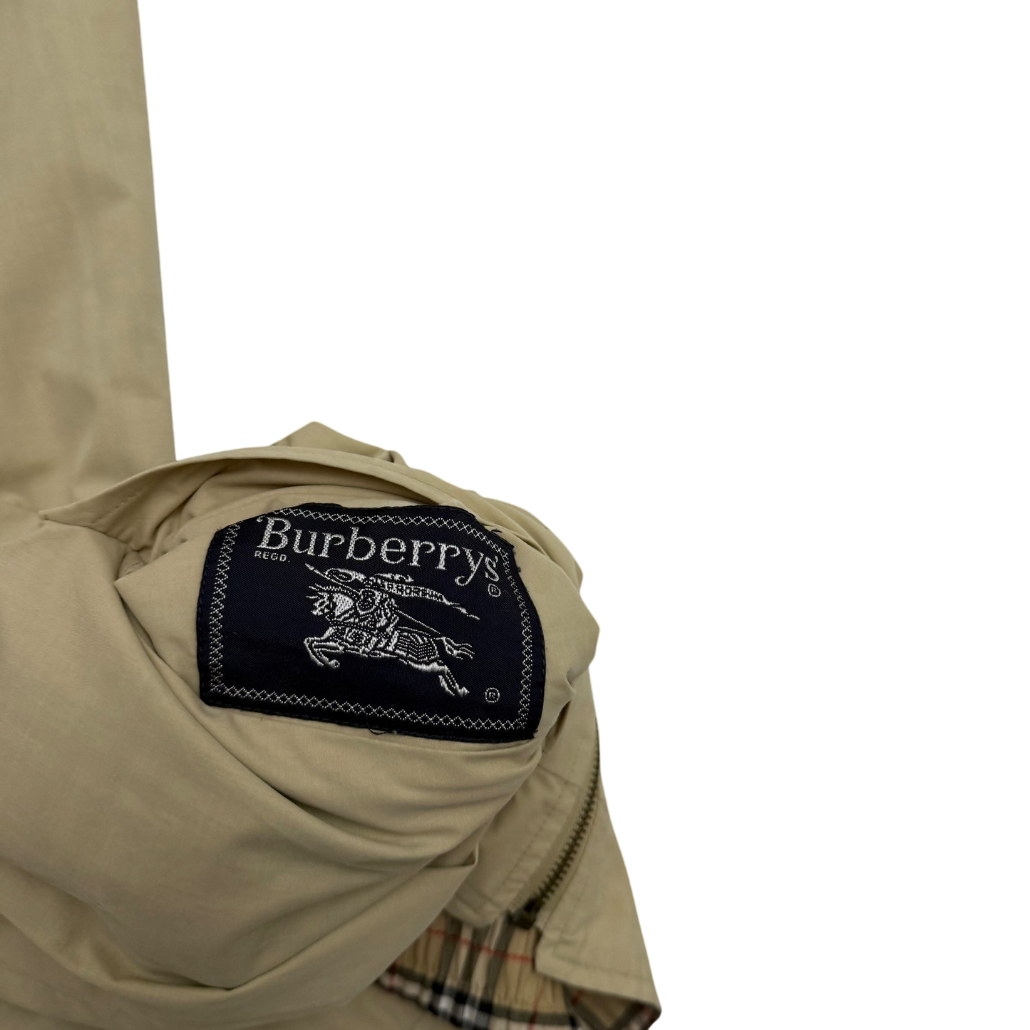 Burberry 90s Nova Check Reversible Harrington Jacket Beige (Fits XL)