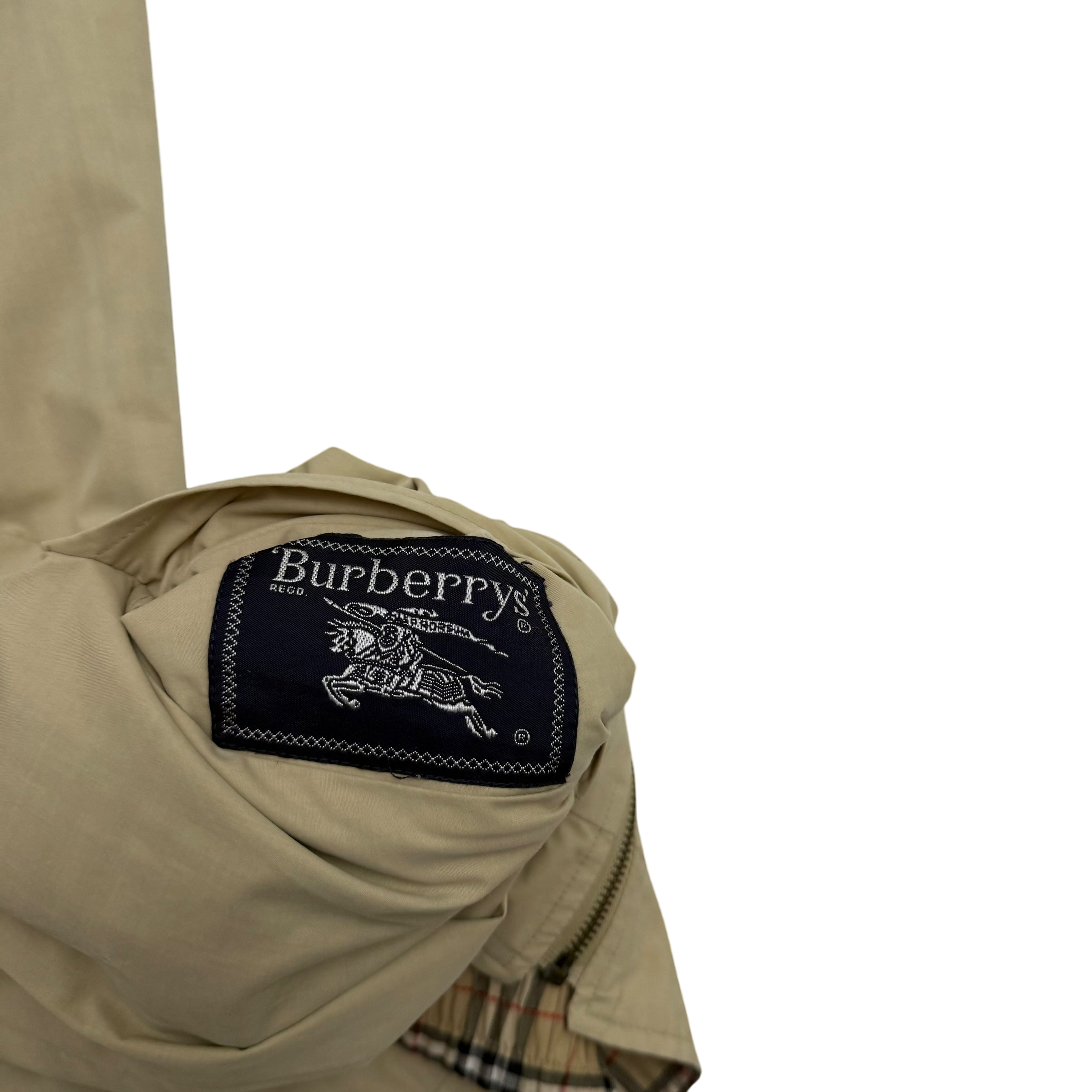 Burberry 90s Nova Check Reversible Harrington Jacket Beige (Fits XL)