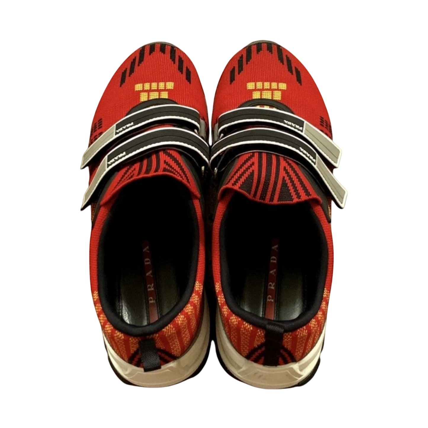 Prada SS18 Crossection Knit Sneaker Red (fits US10-11)