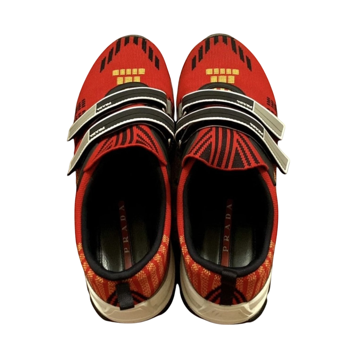 Prada SS18 Crossection Knit Sneaker Red (fits US10-11)