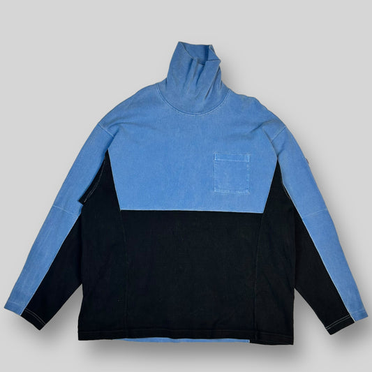 Cav Empt Turtle Neck Sweater Blue / Black (Size XL)